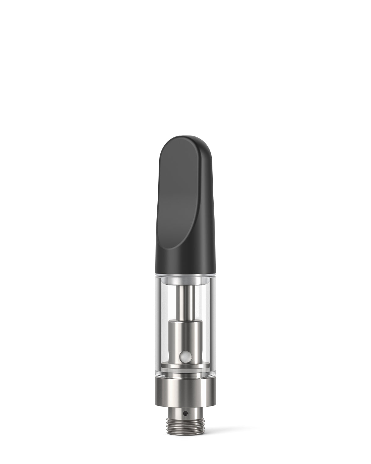 CCELL | TH2 Glass Vape Cartridge with Black Plastic Mouthpiece | 0.5mL - Screw On - 100 Count