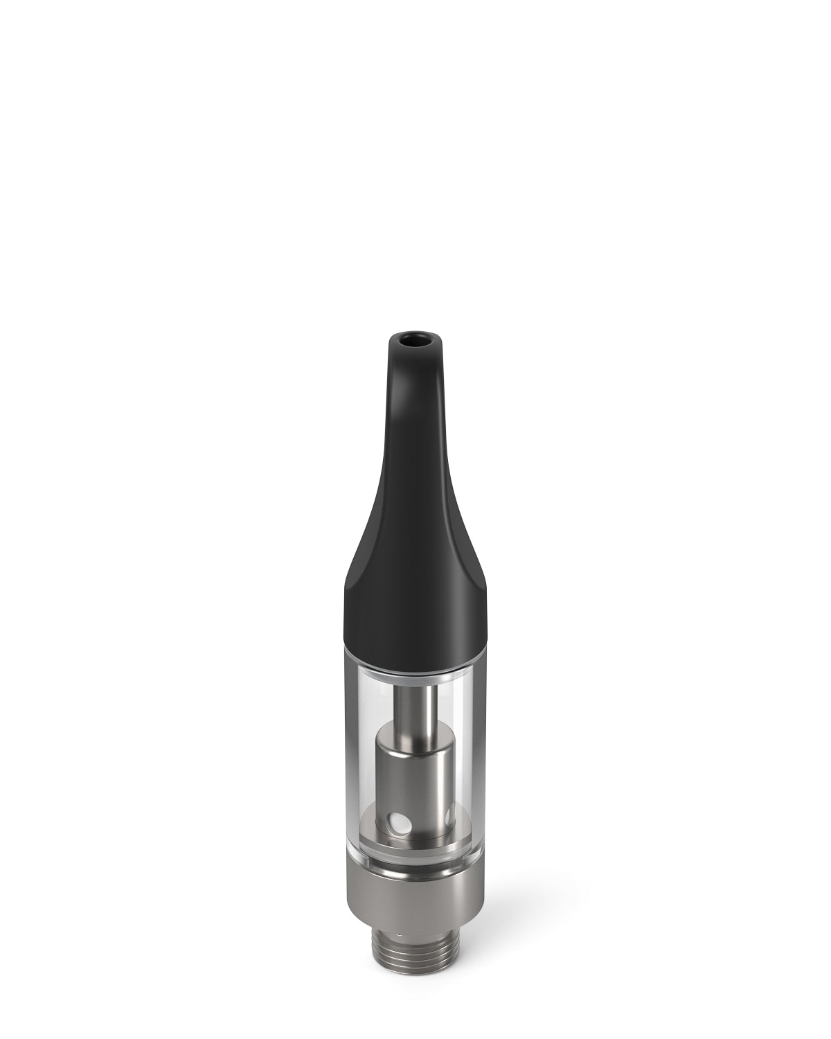 CCELL | TH2 Glass Vape Cartridge with Black Plastic Mouthpiece | 0.5mL - Screw On - 100 Count