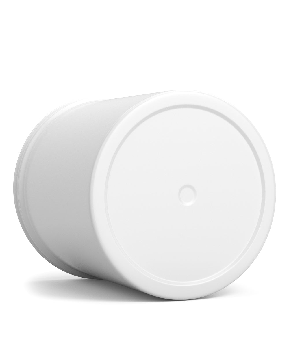 Wide Mouth Straight Sided White Plastic Jars | 89mm - 16oz - 205 Count