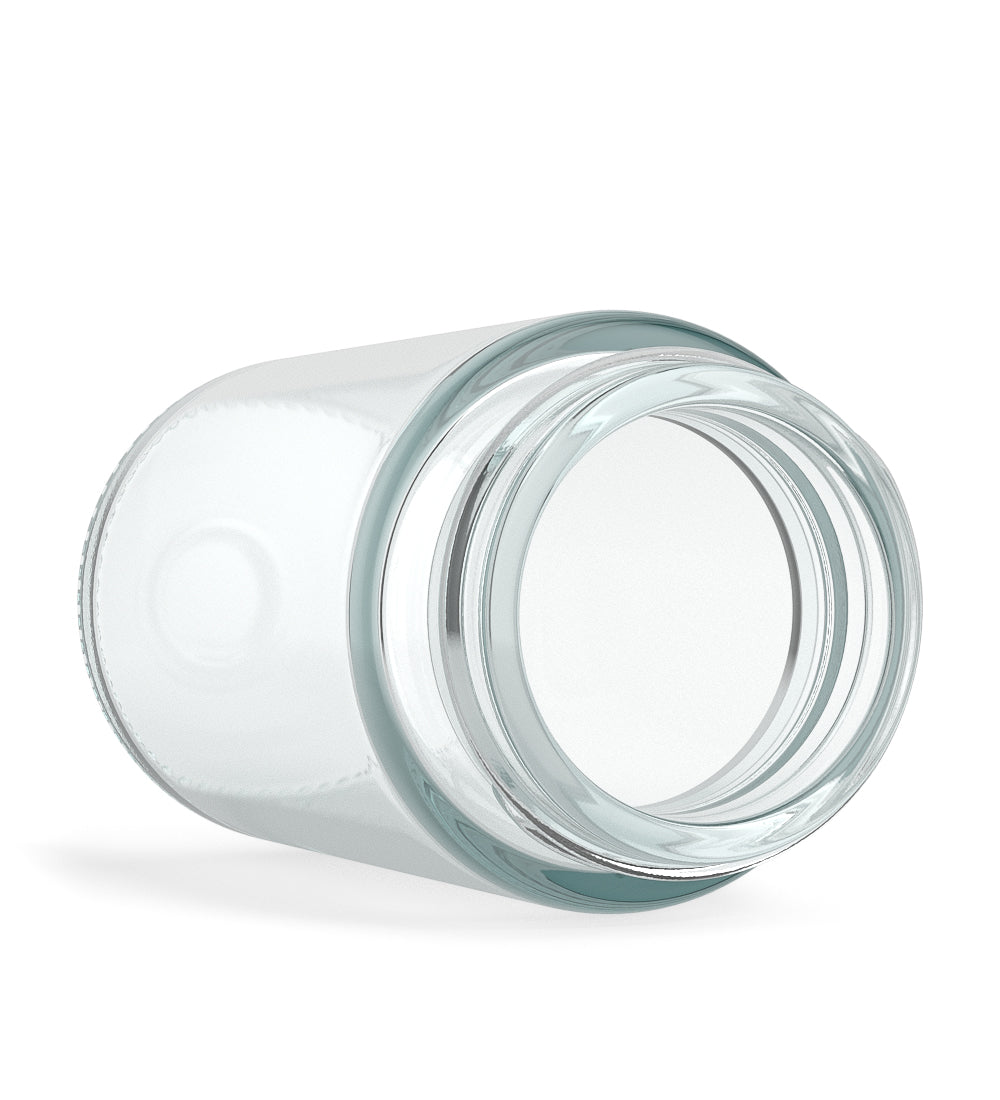 Wide Mouth Straight Sided Clear Glass Jars for Pre-Rolls | 38mm - 2oz - 200 Count