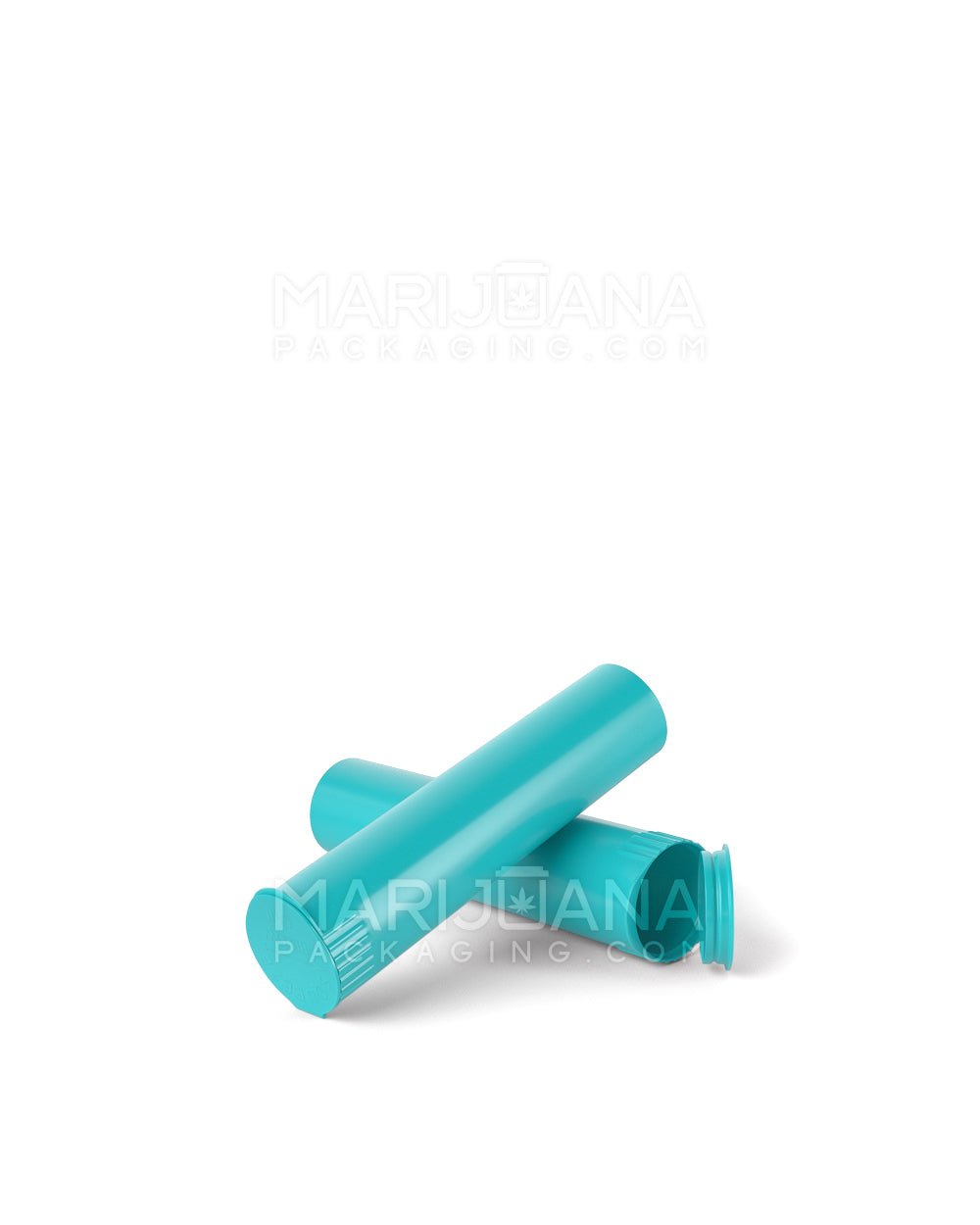 Child Resistant | 1 1/4 Size Pop Top Opaque Plastic Pre-Roll Tubes | 84mm - Teal - 1000 Count - 7