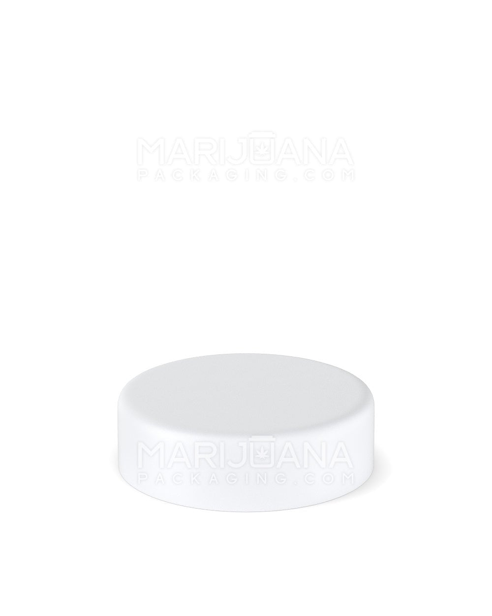 Child Resistant Smooth Palm & Turn Plastic Concentrate Caps w/ Foam Liner | 38mm - Matte White - 400 Count - 3