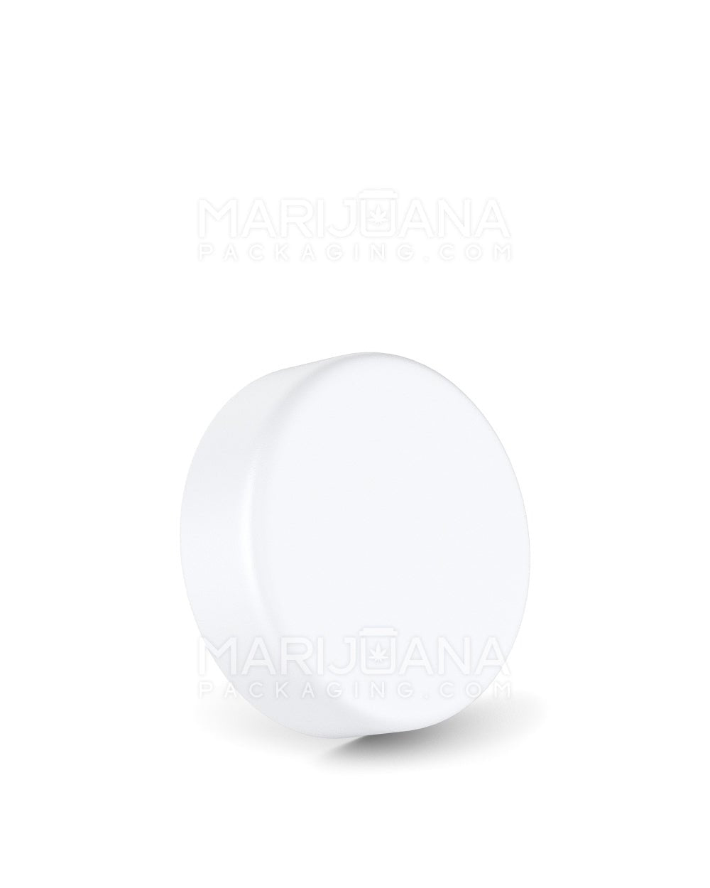 Child Resistant Smooth Palm & Turn Plastic Concentrate Caps w/ Foam Liner | 38mm - Matte White - 400 Count - 1