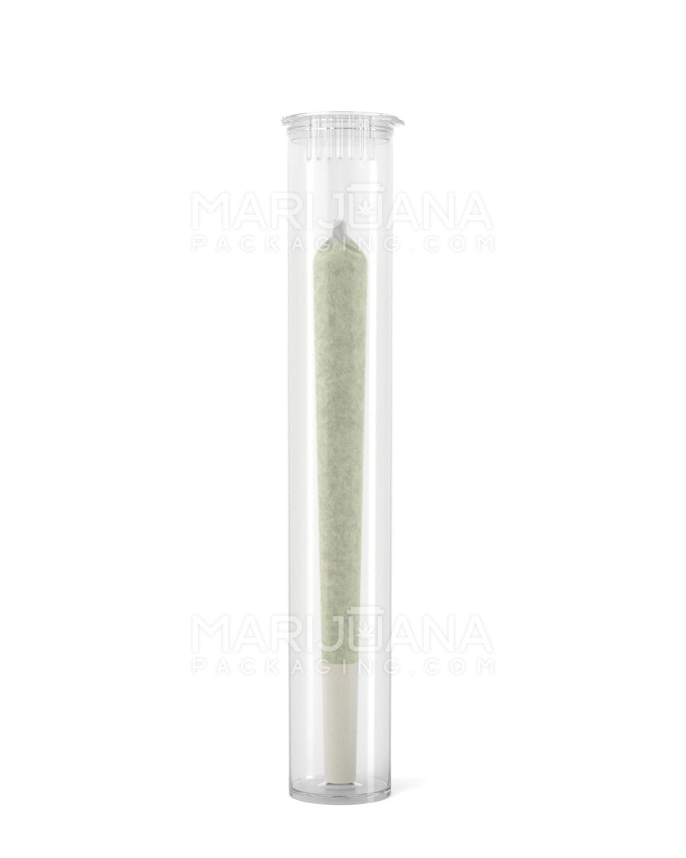POLLEN GEAR | Child Resistant Pop Top Plastic Snap Cap Pre-Roll Tubes | 116mm - Clear - 1008 Count - 2