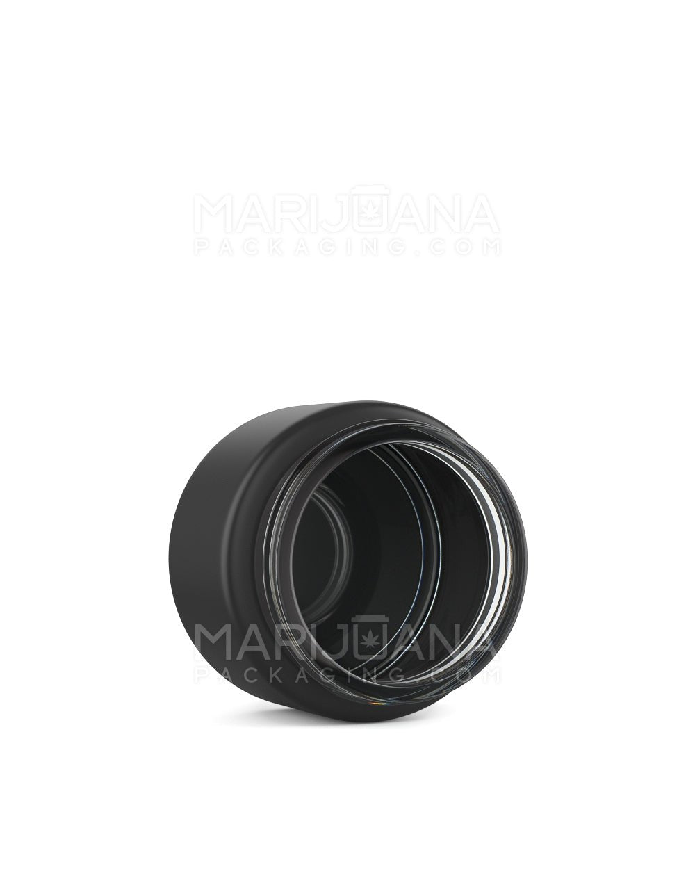 POLLEN GEAR | Kolossus Straight Sided Matte Black Glass Jars | 62mm - 4oz - 30 Count - 3