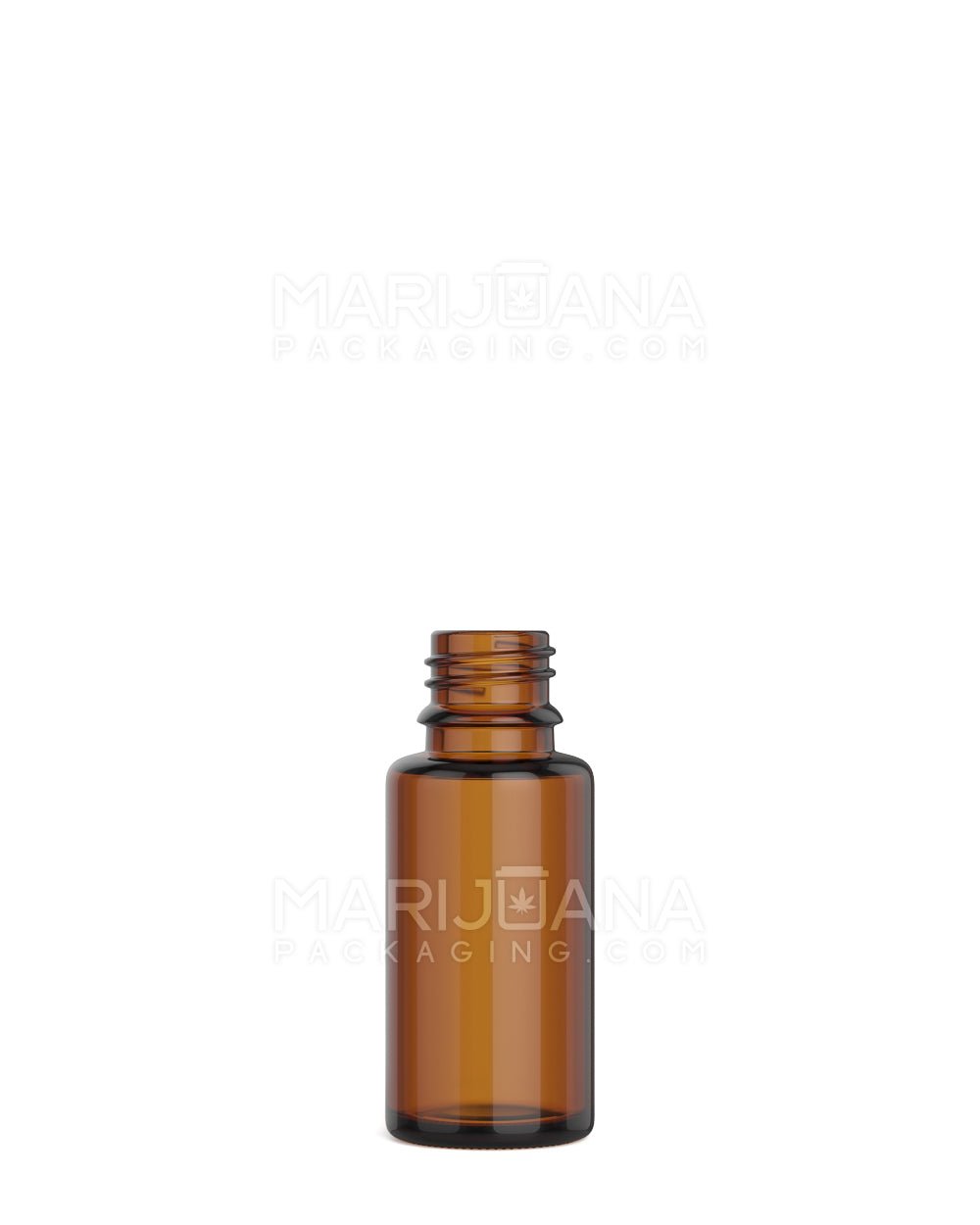 POLLEN GEAR | Sharp Shoulder Glass Tincture Dropper Bottles | 15mL - Amber - 252 Count - 1