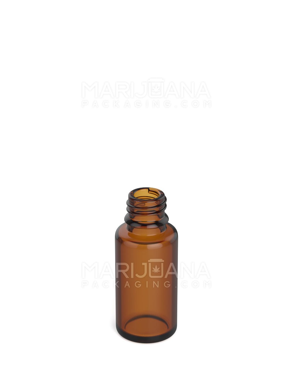 POLLEN GEAR | Sharp Shoulder Glass Tincture Dropper Bottles | 15mL - Amber - 252 Count - 2