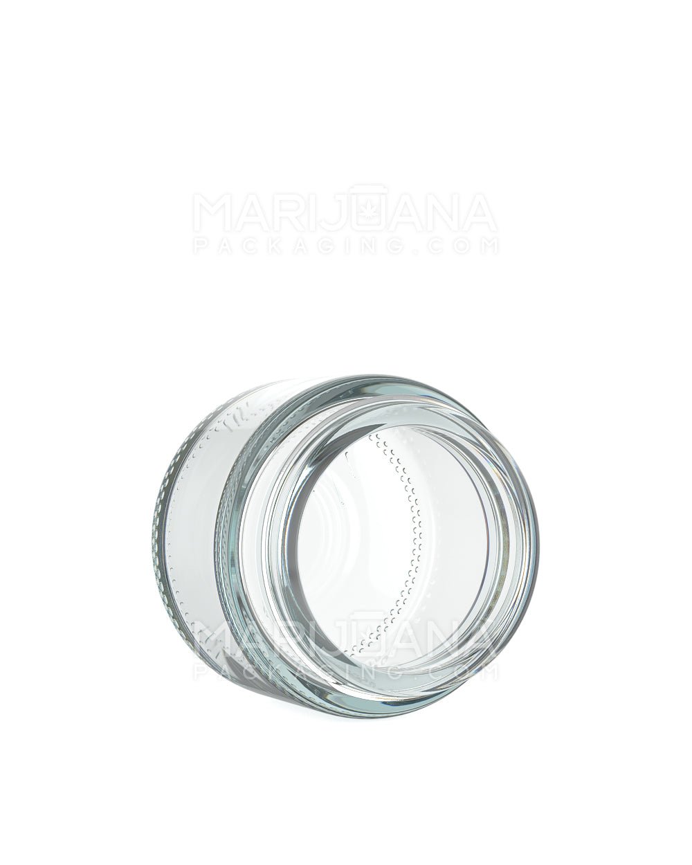 POLLEN GEAR | Flush V2 Rounded Base Clear Glass Jars | 48mm - 2oz - 120 Count - 3