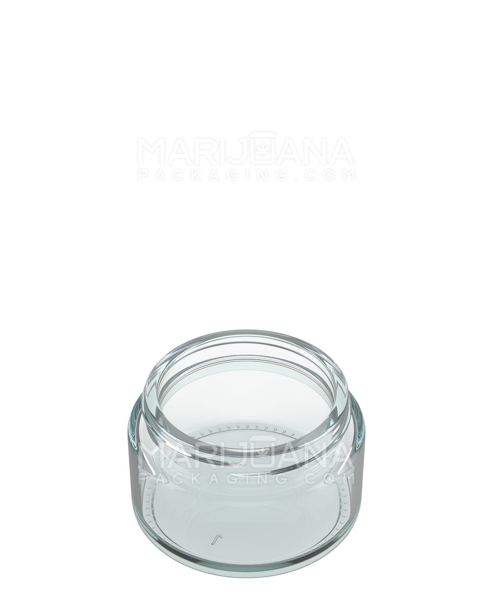 POLLEN GEAR | Kolossus Straight Sided Clear Glass Jars | 62mm - 3oz - 60 Count - 2