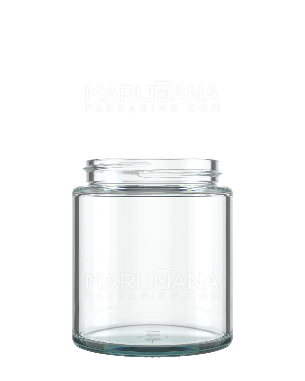POLLEN GEAR | Kolossus Straight Sided Clear Glass Jars | 62mm - 8oz - 60 Count - 1