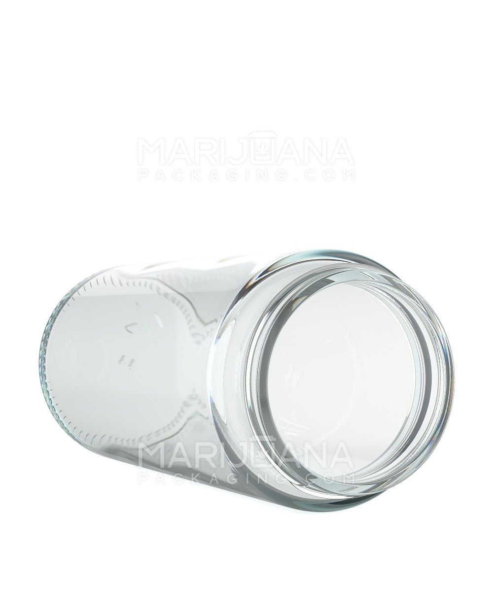 POLLEN GEAR | Kolossus Straight Sided Clear Glass Jars | 62mm - 15oz - 30 Count - 3