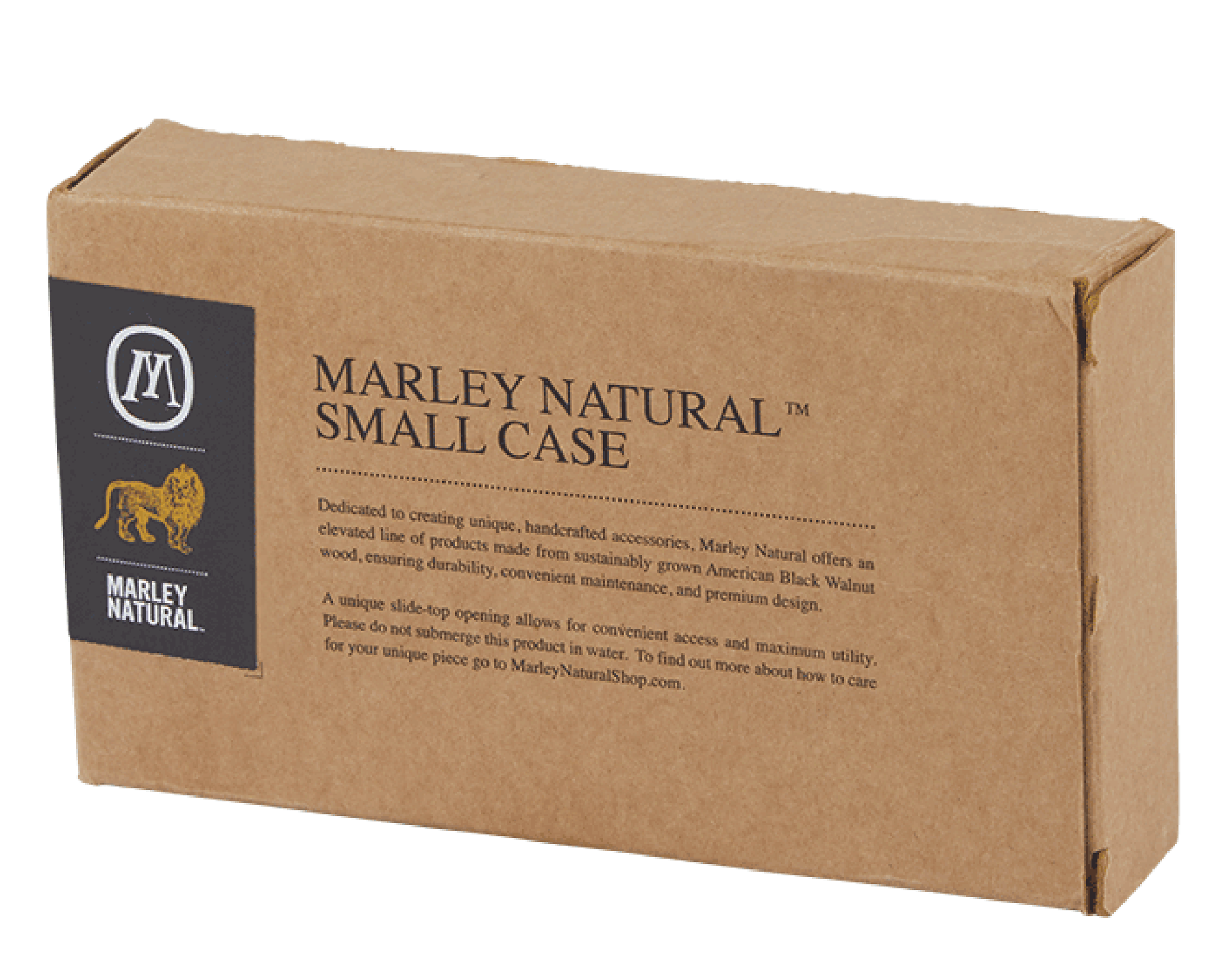 Marley Natural | Small Wooden Multi-Purpose Case | 120mm - Black Walnut - 7