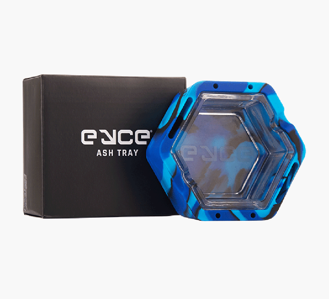 Eyce | 'Retail Display' 2-In-1 Proteck Series Ash Trays | 6in - Black - 10 Count - 4