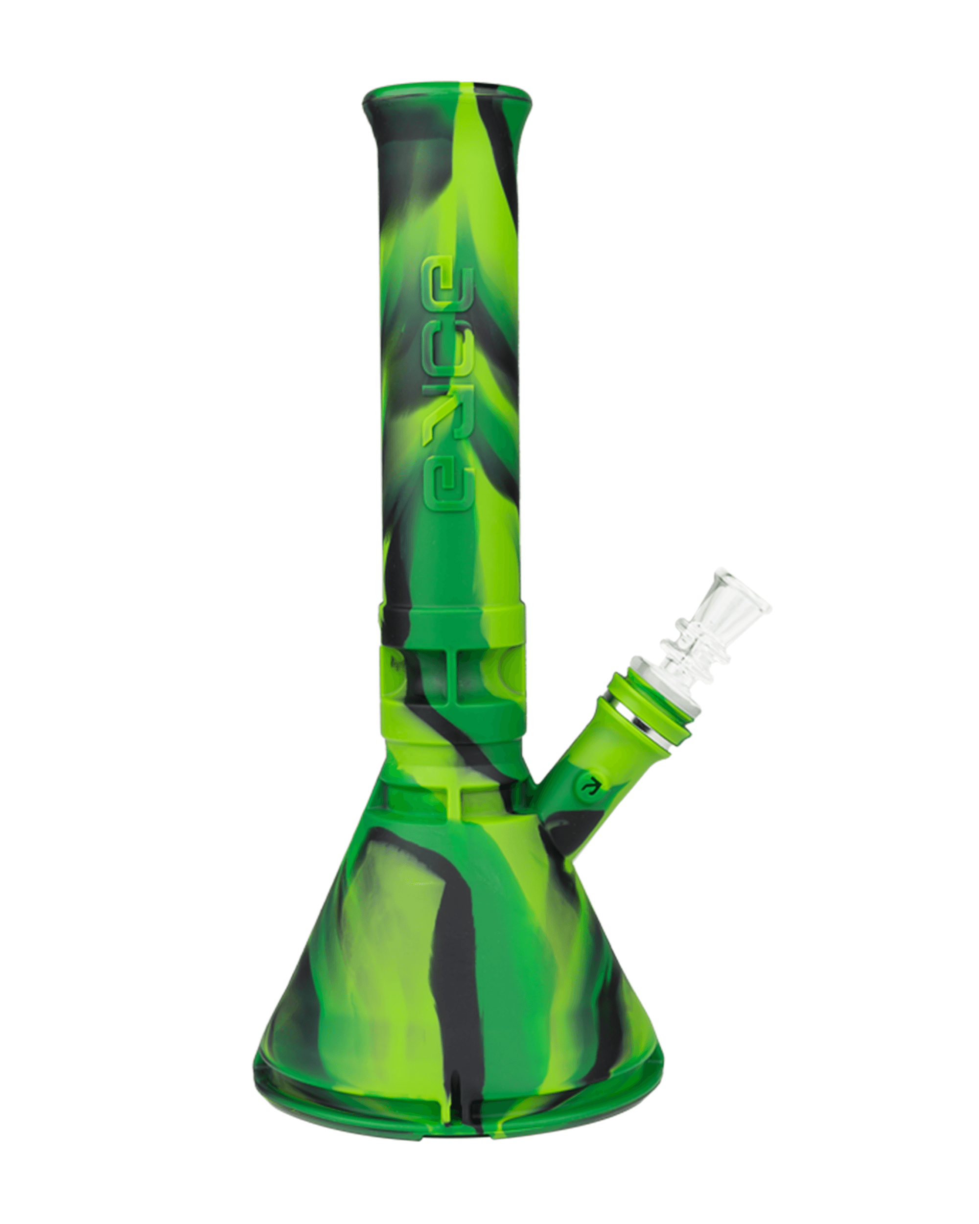 Eyce | Straight Neck Platinum-Cure Silicone Beaker Water Pipe | 12in Tall - 14mm Bowl - Assorted - 12