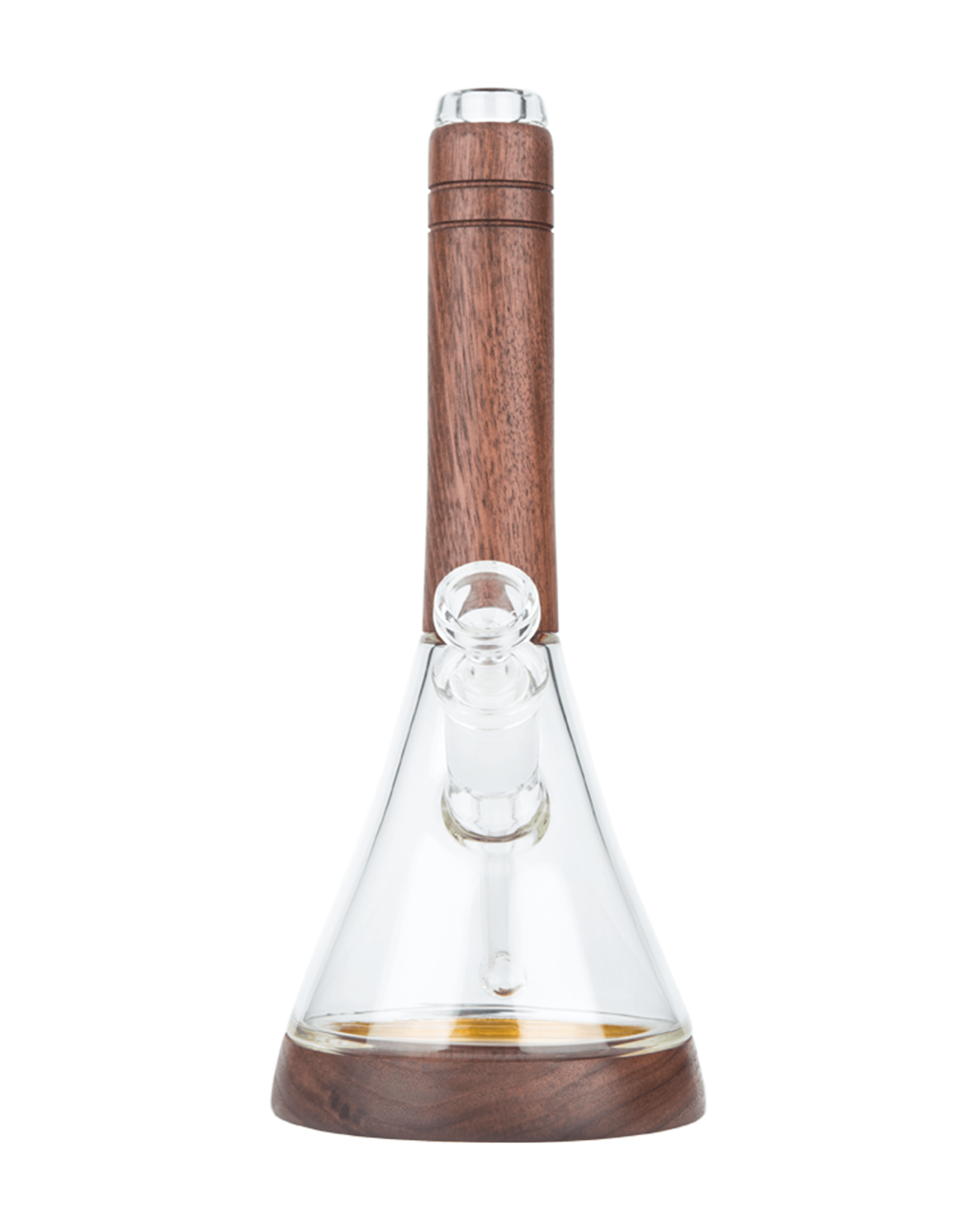 Marley Natural | Straight Glass Beaker Water Pipe | 12in Tall - 14mm Bowl - Black Walnut - 2