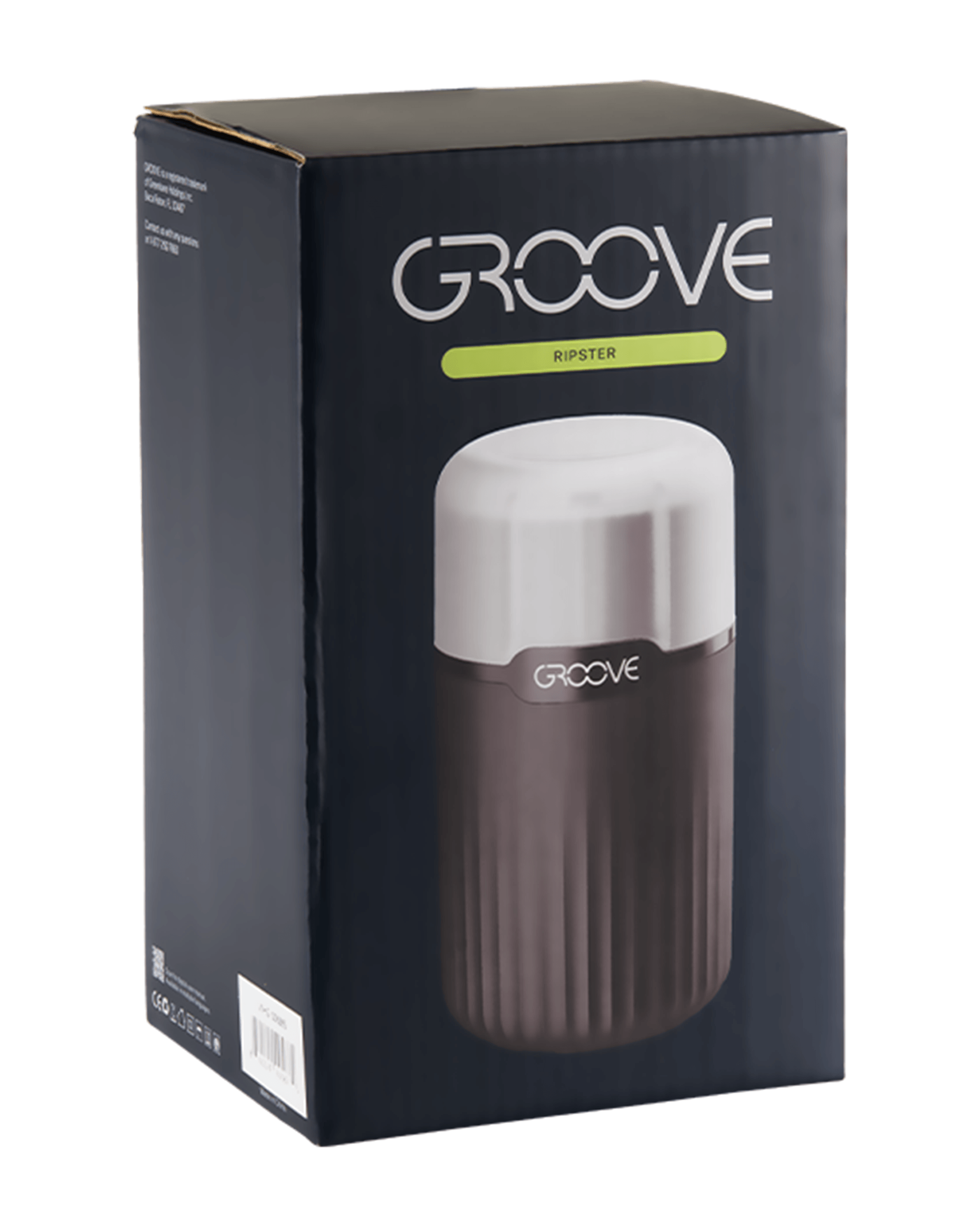 Groove | Ripster Stainless Steel Electric Grinder w/ See Through Window | 3 Piece - 70mm - Black - 8