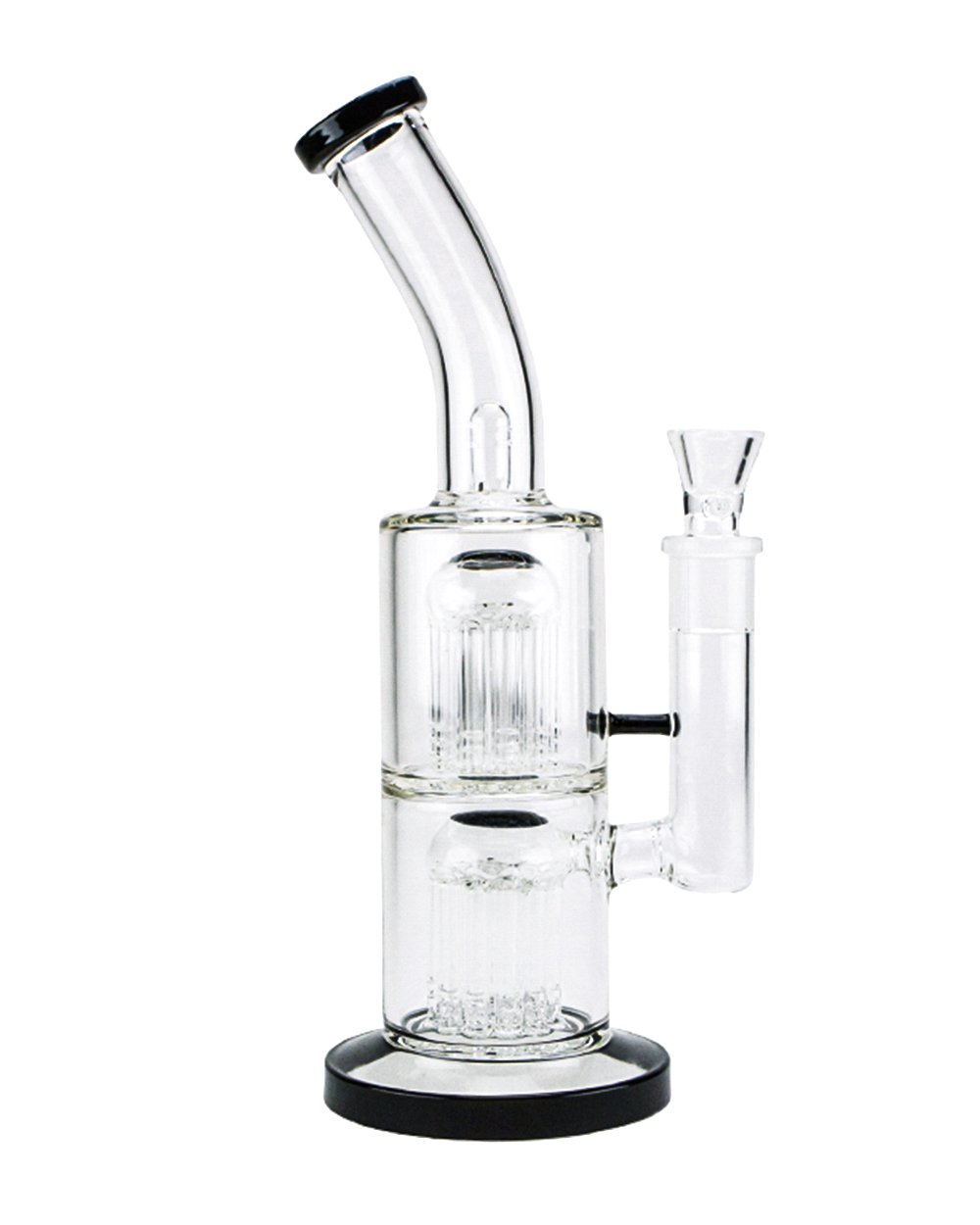 11.5" Percolator Double Tree Arm Water Pipe 18mm - 5