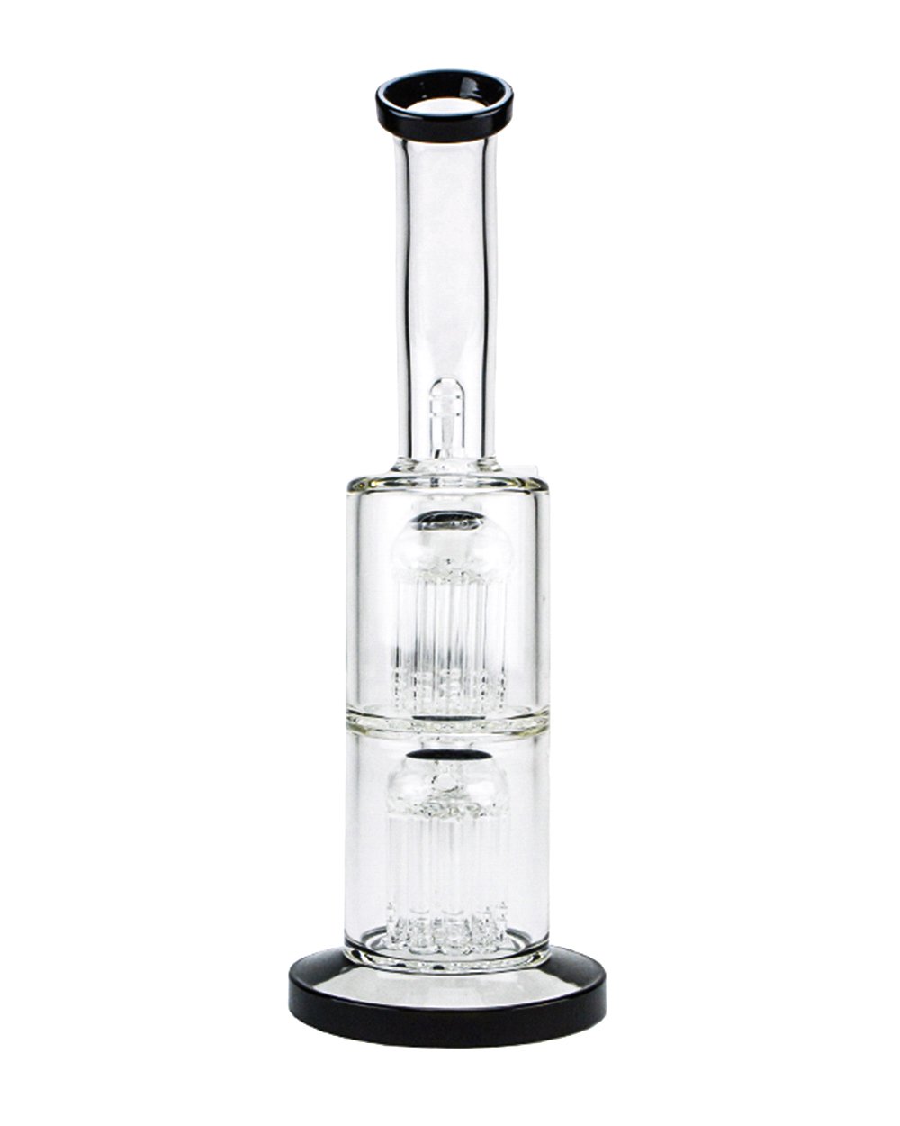 11.5" Percolator Double Tree Arm Water Pipe 18mm - 4
