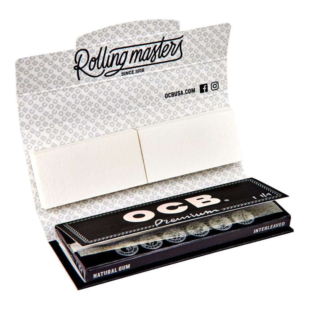OCB | 'Retail Display' 1 1/4 Size Rolling Papers + Filter Tips | 76mm - Premium - 24 Count - 4