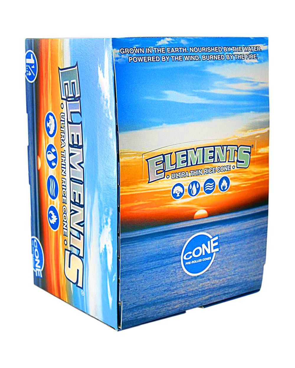 ELEMENTS | 'Retail Display' Ultra Thin Pre-Rolled Rice Cones | 84mm - Rice Paper - 180 Count - 3