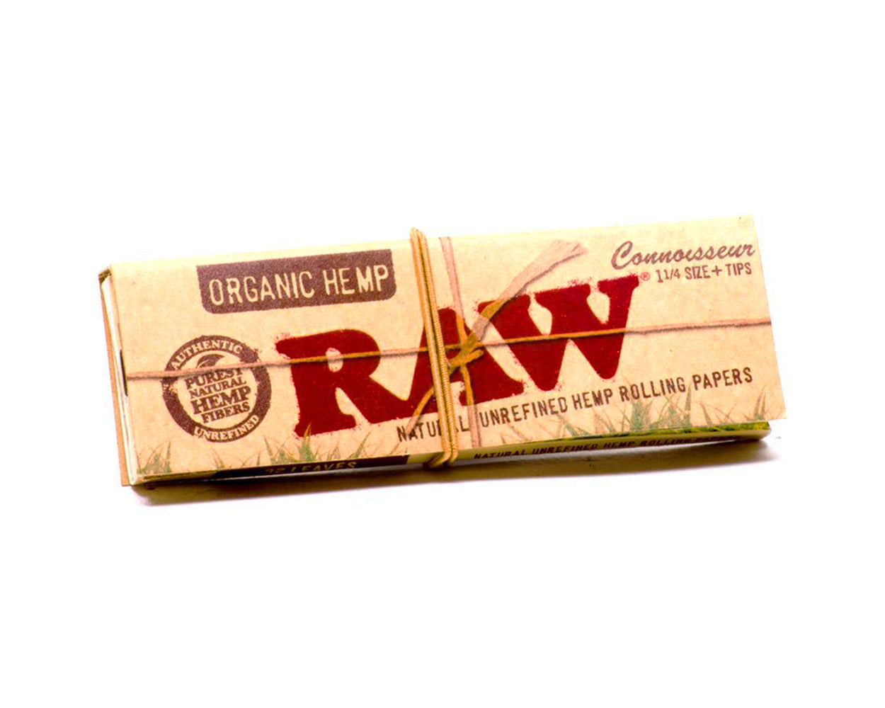 RAW | 'Retail Display' Connoisseur 1 1/4 Size Rolling Papers + Tips | 83mm - Organic Hemp - 24 Count - 2