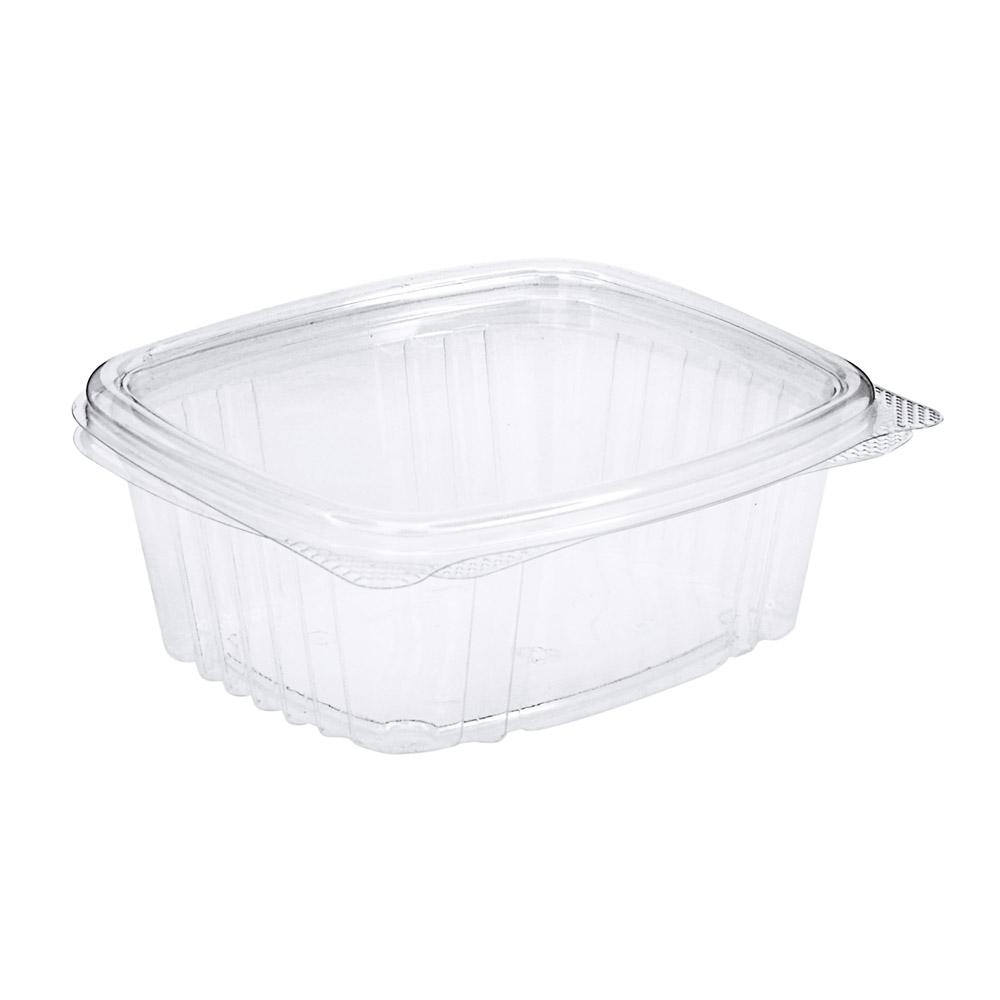 12oz Plastic Hinged Lid Edible Containers - 200 Count - 1