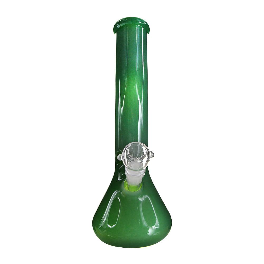 13" Jade Curved Beaker Water Pipe 18mm - 4