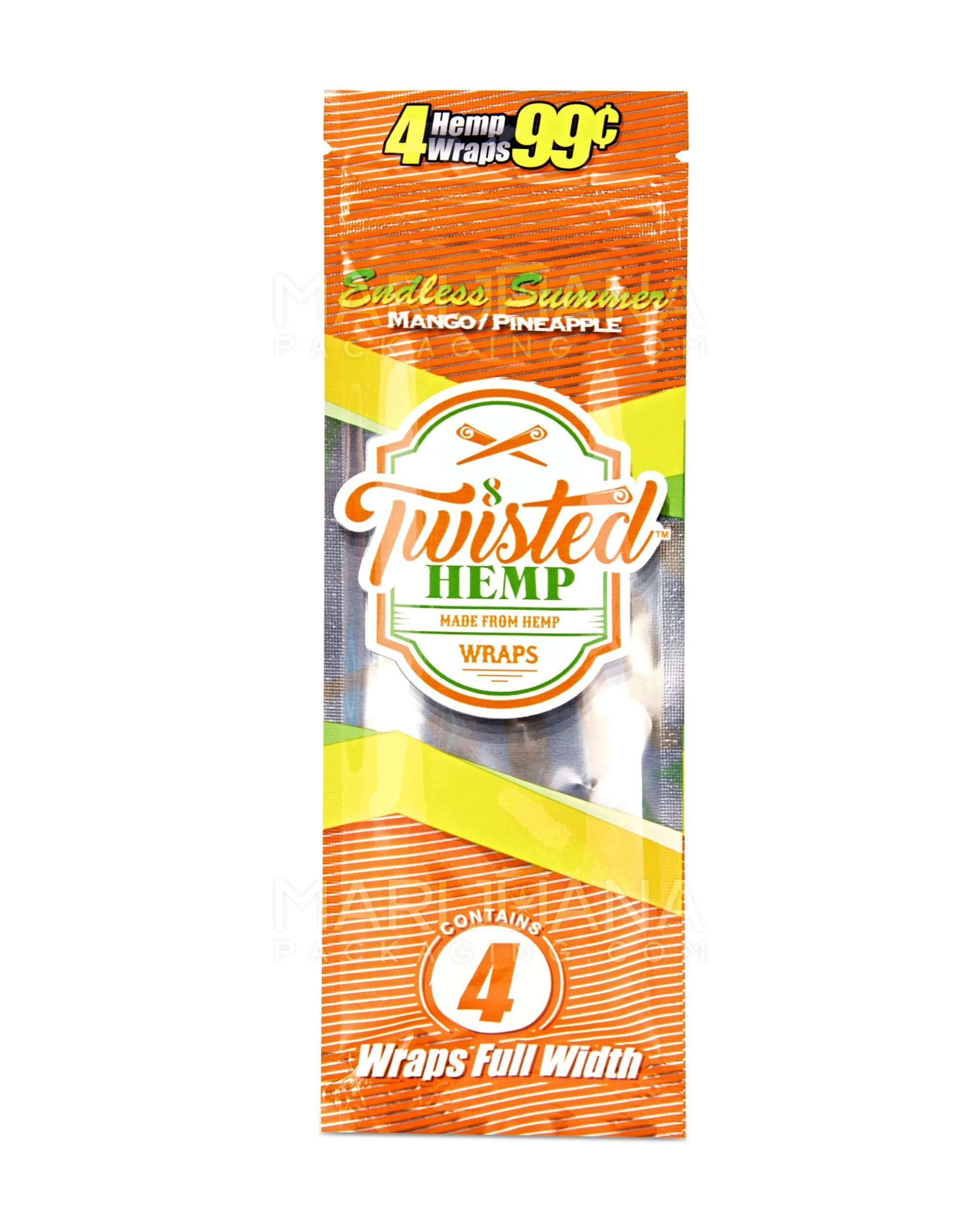 TWISTED HEMP | 'Retail Display' Blunt Wraps | 100mm - Endless Summer - 15 Count - 3