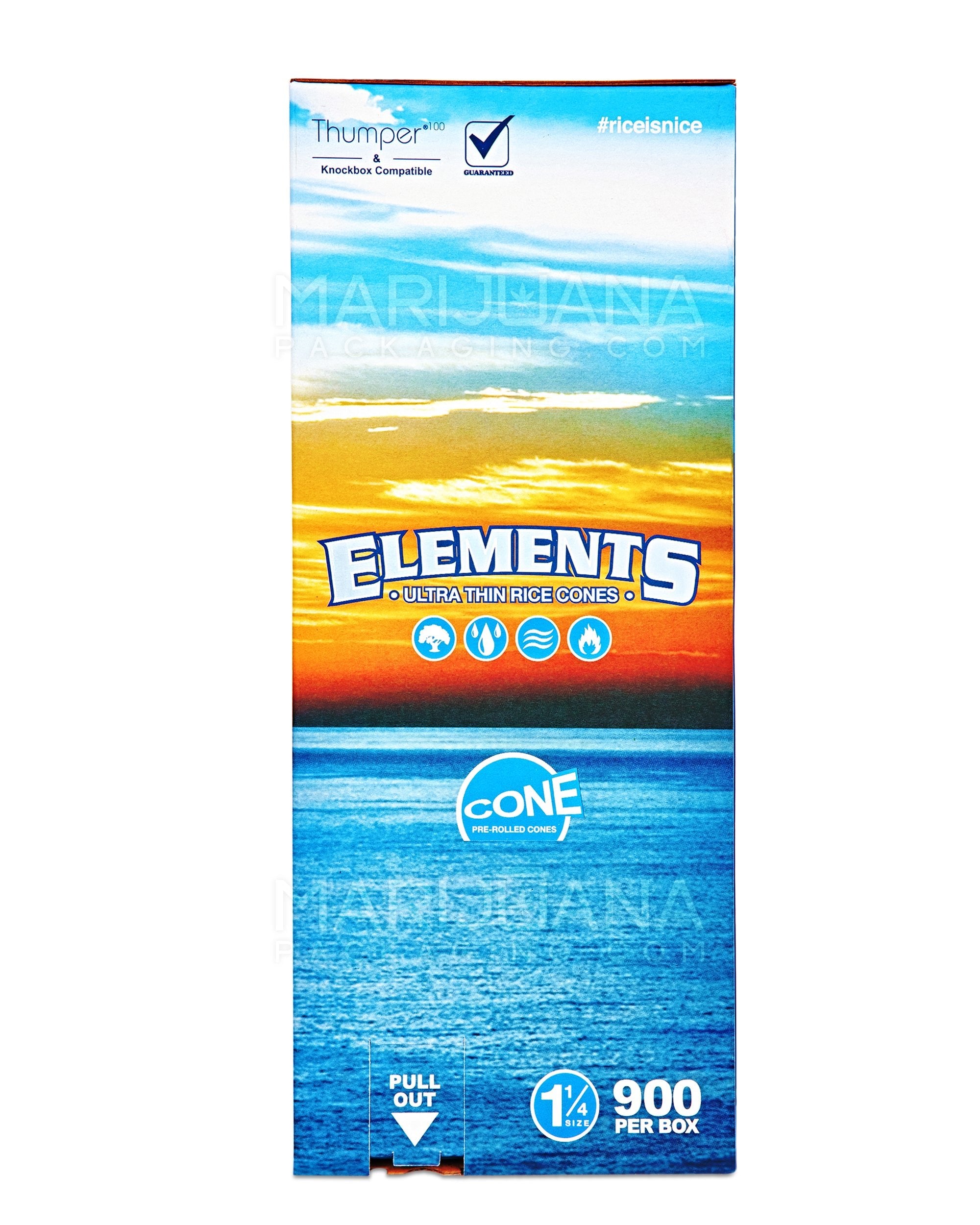 ELEMENTS | Ultra Thin 1 1/4 Size Pre-Rolled Rice Cones | 84mm - Rice Paper - 900 Count - 4