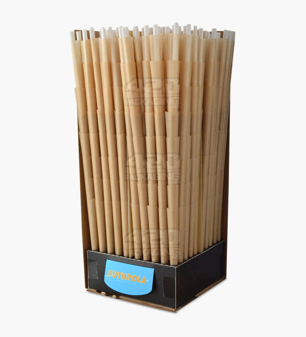 Futurola 109mm King Size Pre Rolled Brown Paper Cones 800/Box - 4