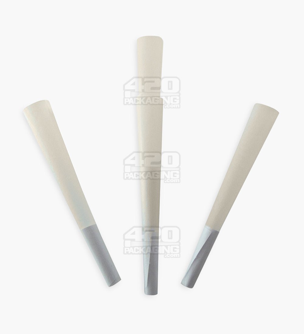 Futurola 84mm 1 1/4 Size Classic White Pre Rolled Paper Cones 900/Box - 5