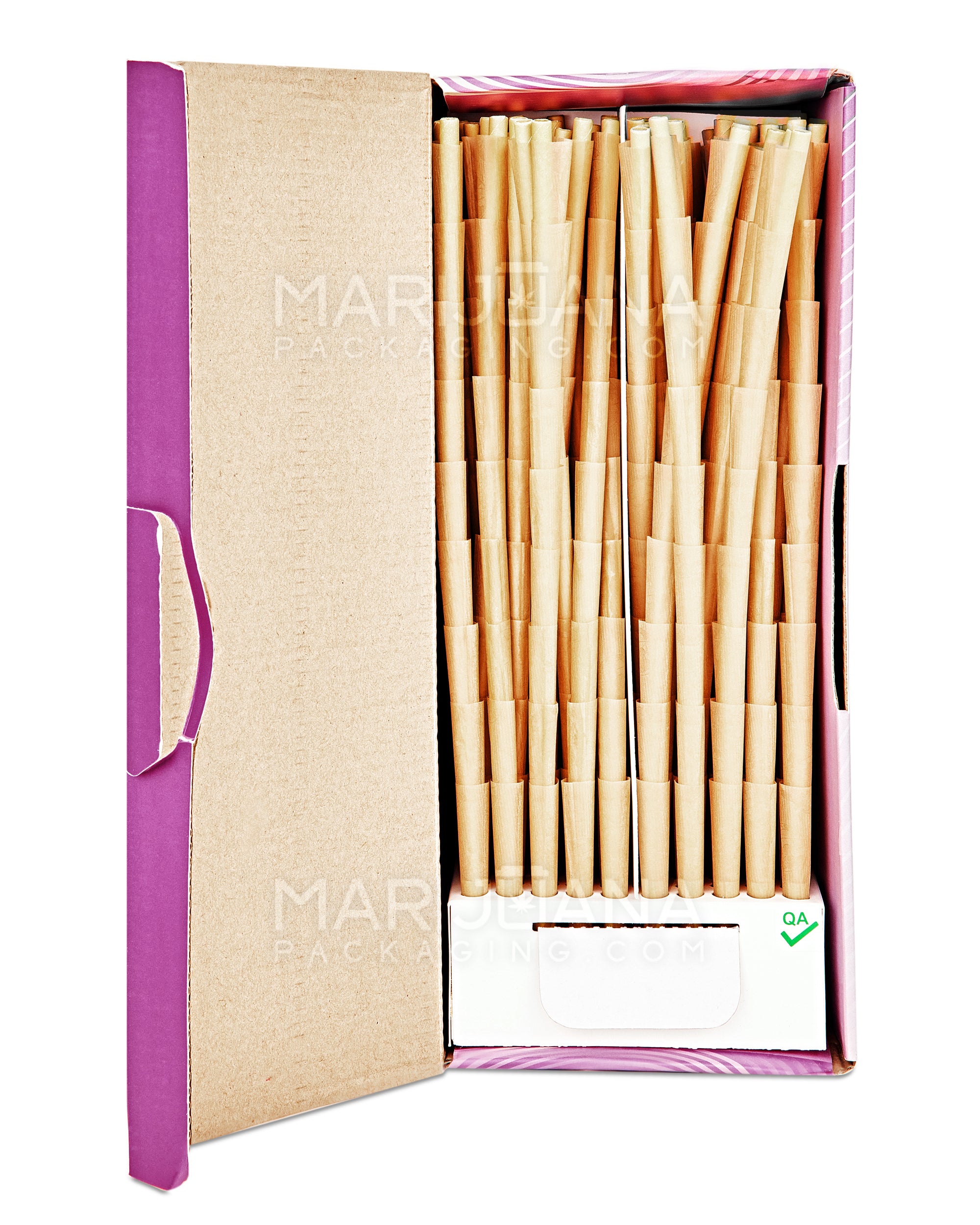 CONES + SUPPLY | Natural 1 1/4 Size Pre-Rolled Cones | 84mm - Brown Paper - 900 Count - 2