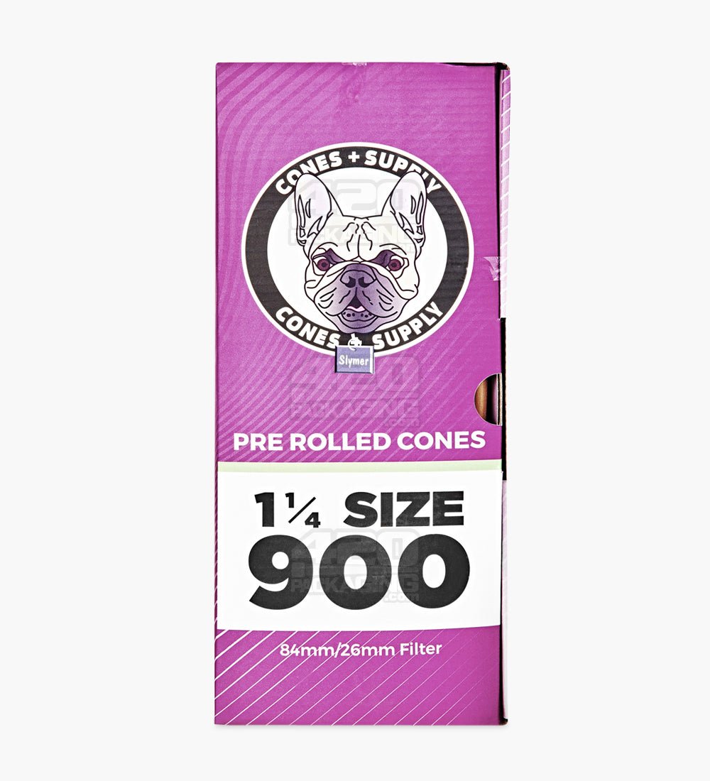 Cones + Supply 84mm 1 1/4 Size Pre Rolled Natural Cones 900/Box - 5