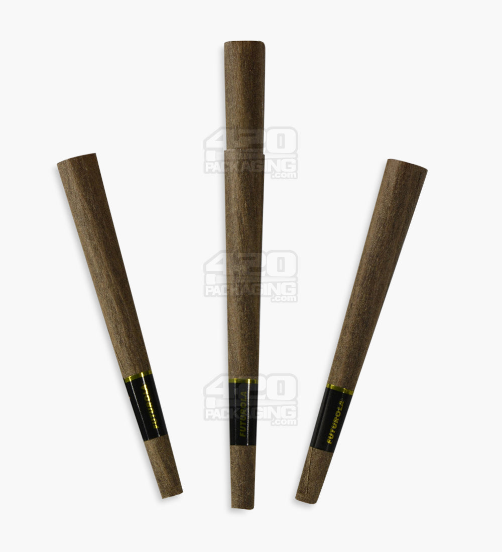 Futurola 84mm 1 1/4 Size Pre Rolled Blunt Paper Cones 400/Box - 2