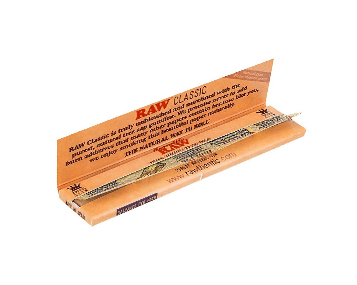 RAW | 'Retail Display' King Size Slim Ultra Thin Rolling Papers | 110mm - Classic - 50 Count - 3