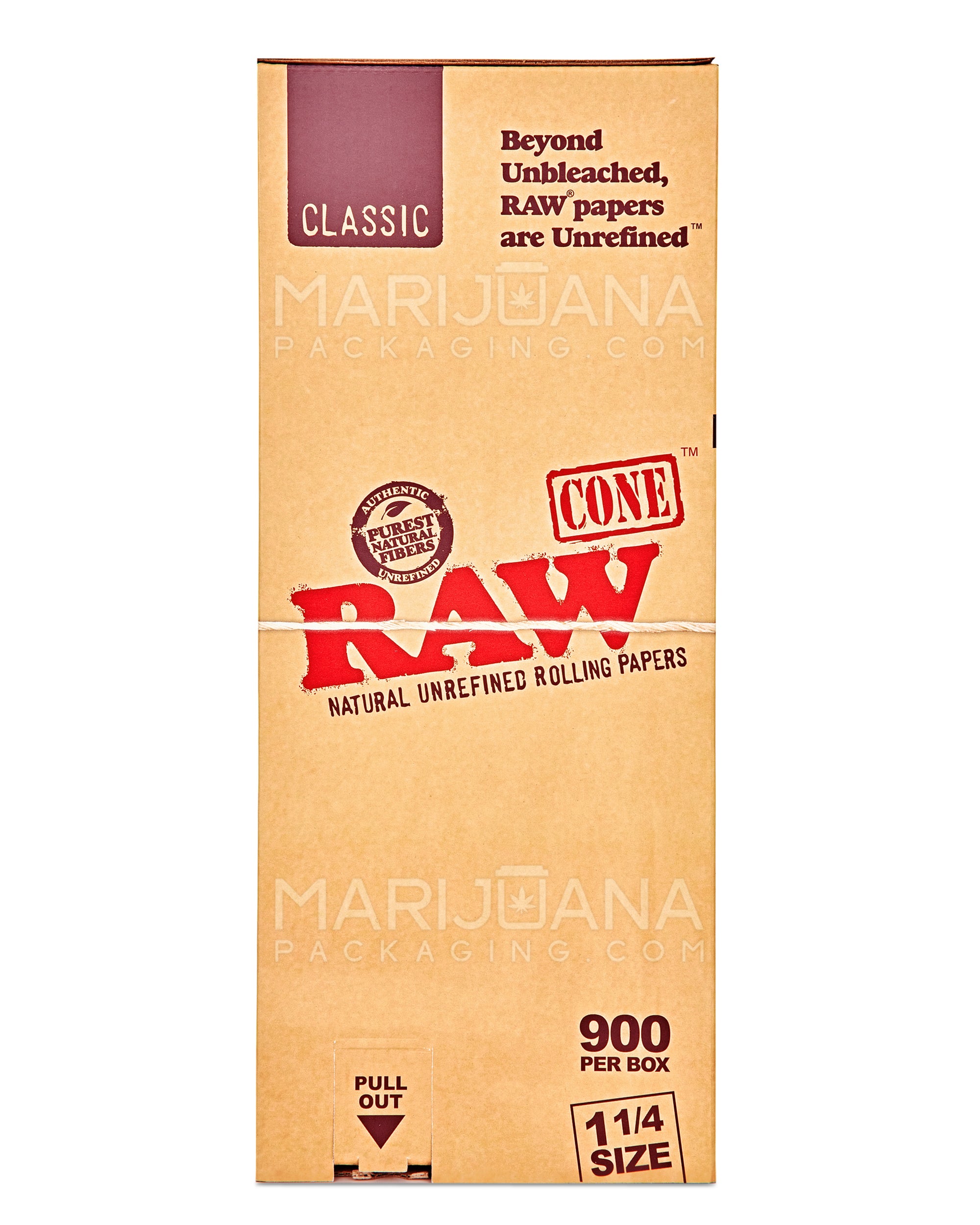 RAW | Classic 1 1/4 Size Pre-Rolled Cones | 84mm - Unbleached Paper - 900 Count - 4