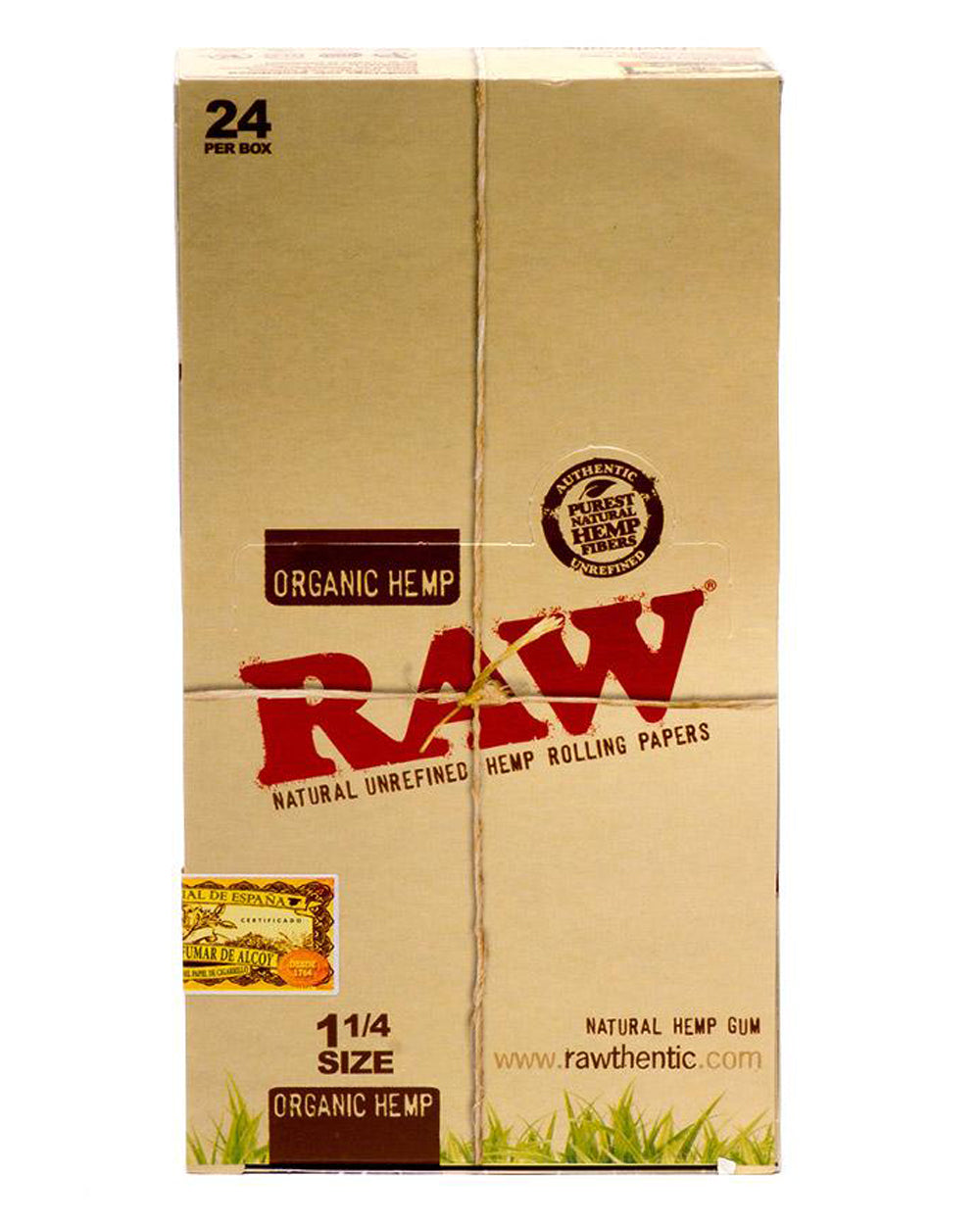 RAW | 'Retail Display' 1 1/4 Size Rolling Papers | 83mm - Organic Hemp - 24 Count - 2