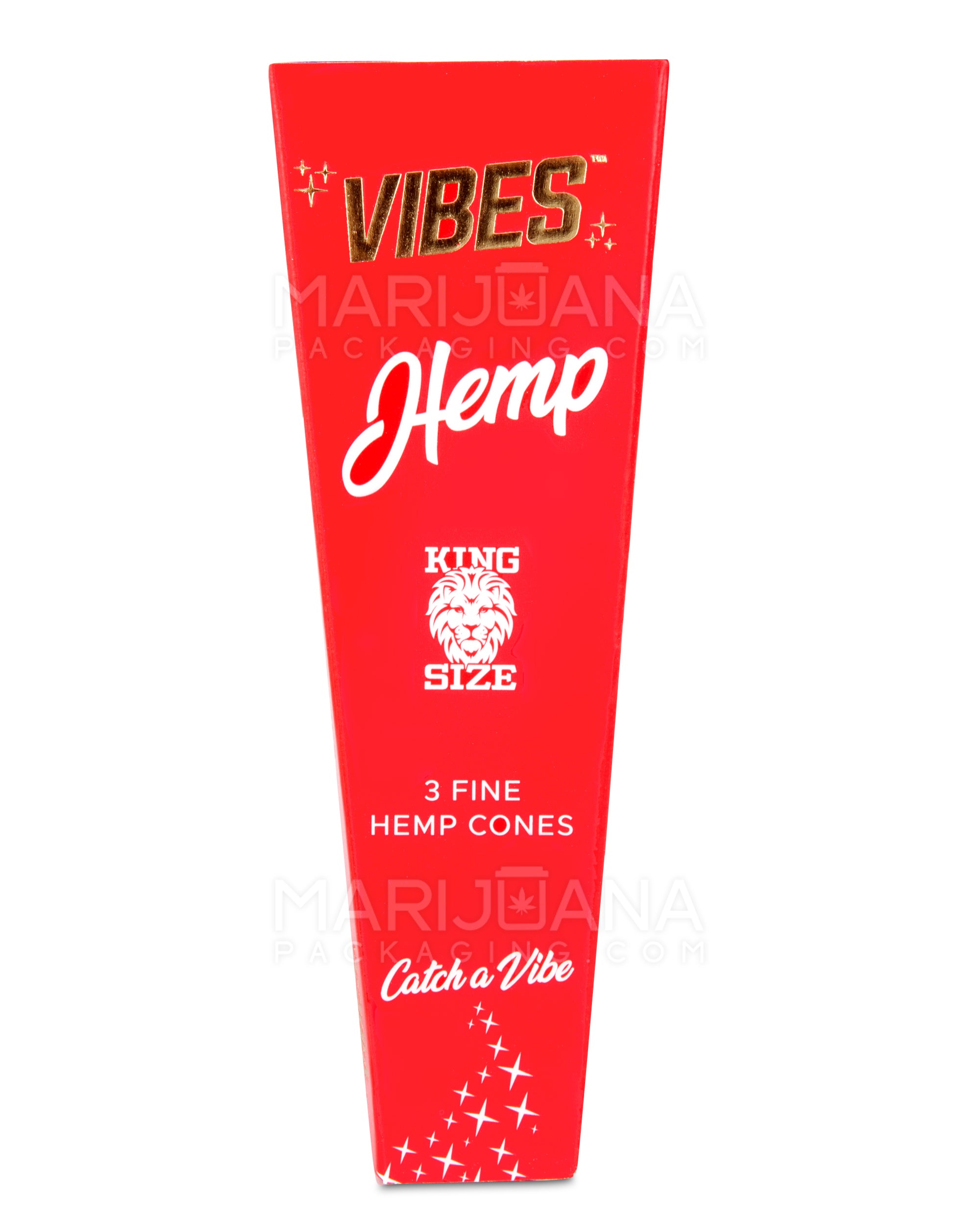 VIBES | 'Retail Display' King Size Hemp Pre-Rolled Cones | 109mm - Hemp Paper - 30 Count - 2