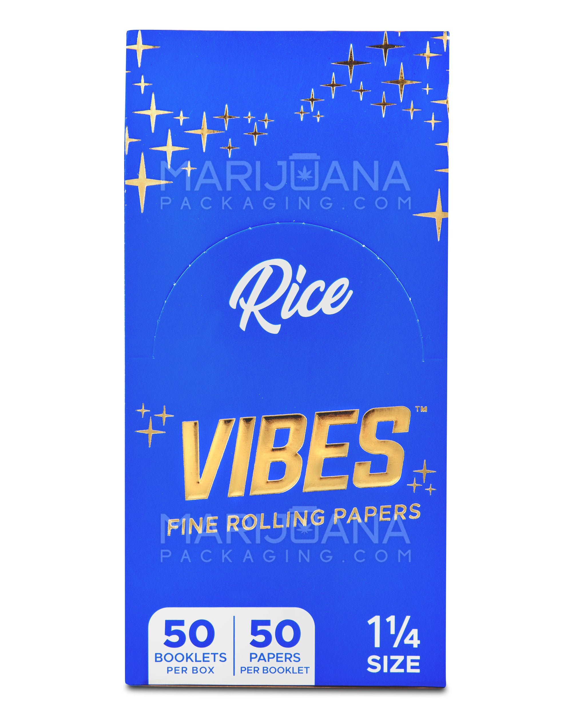 VIBES | 'Retail Display' 1 1/4 Size Size Rolling Papers | 84mm - White Paper - 50 Count - 4