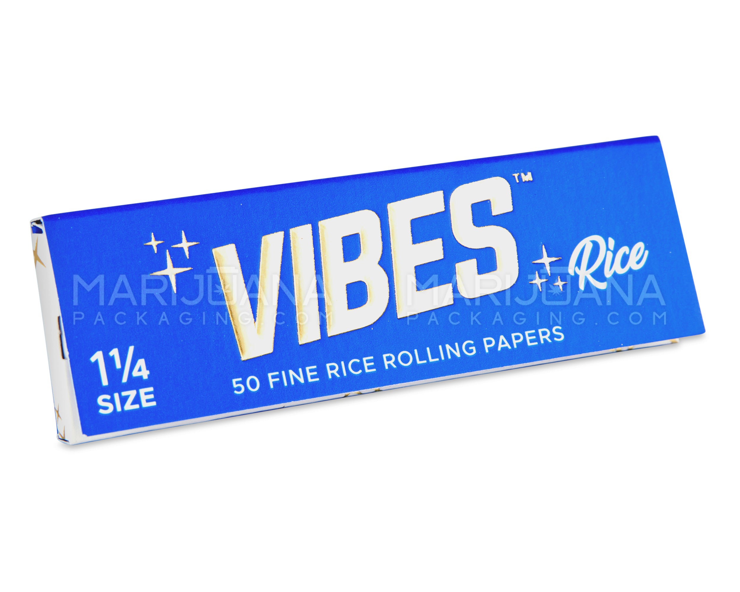 VIBES | 'Retail Display' 1 1/4 Size Size Rolling Papers | 84mm - White Paper - 50 Count - 2