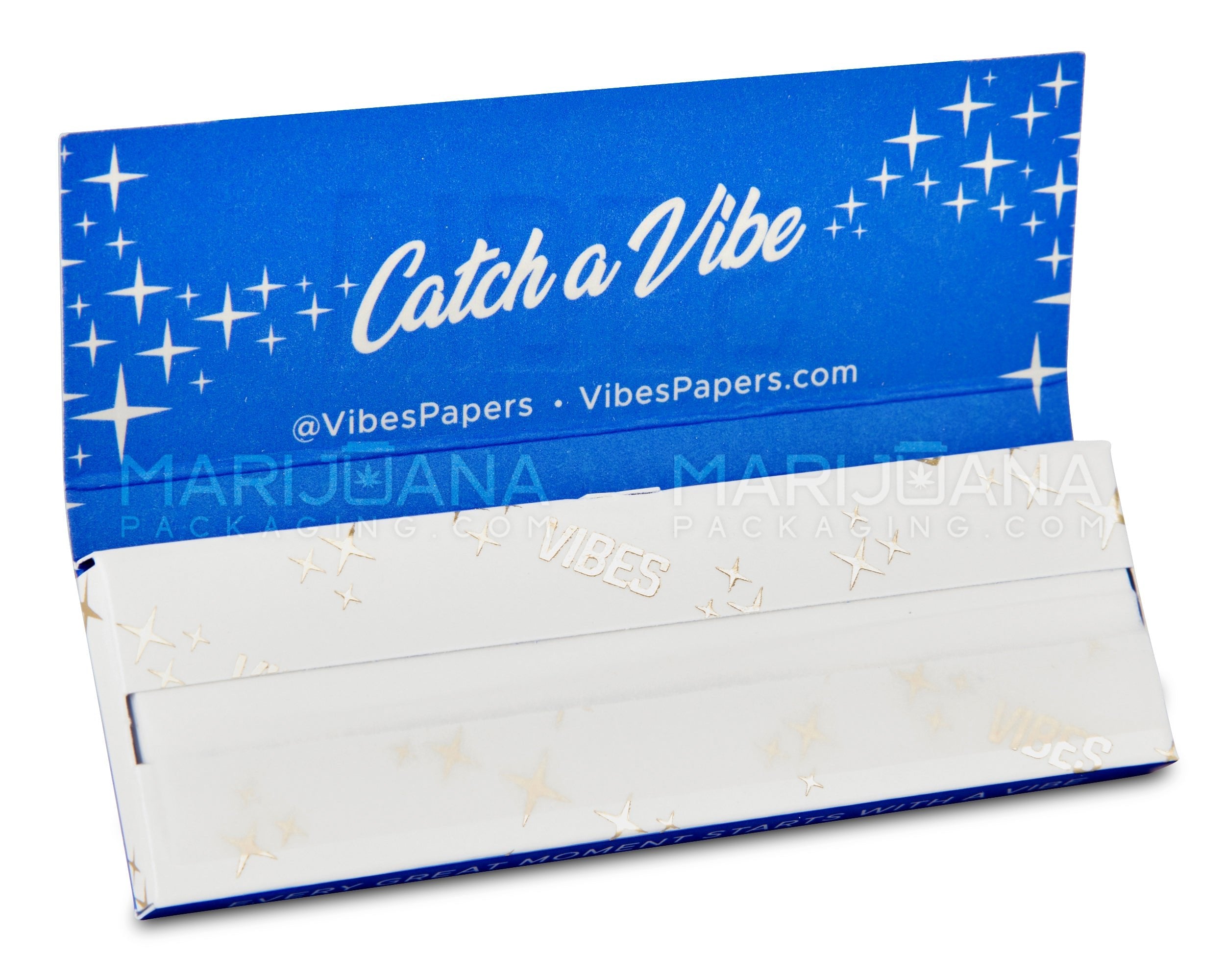 VIBES | 'Retail Display' 1 1/4 Size Size Rolling Papers | 84mm - White Paper - 50 Count - 3