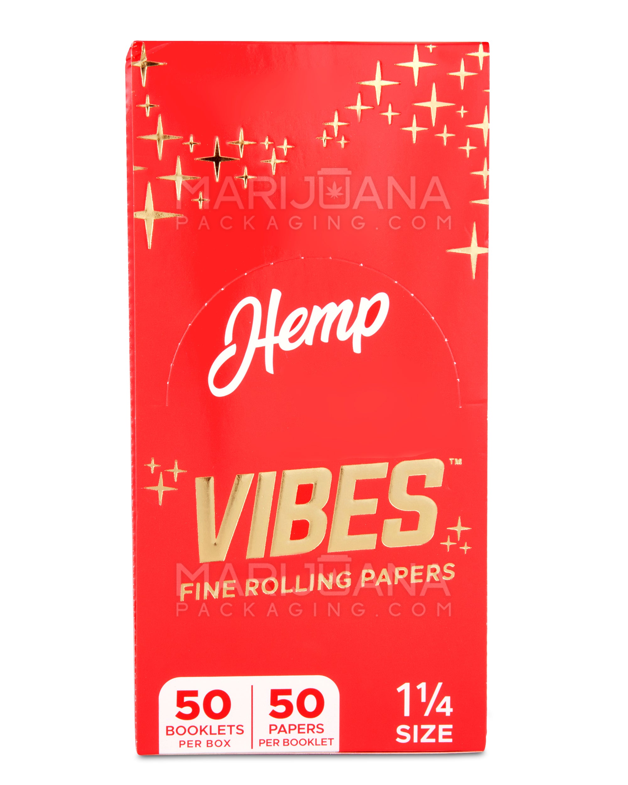 VIBES | 'Retail Display' Hemp Rolling Papers | 84mm - Hemp Paper - 50 Count - 4