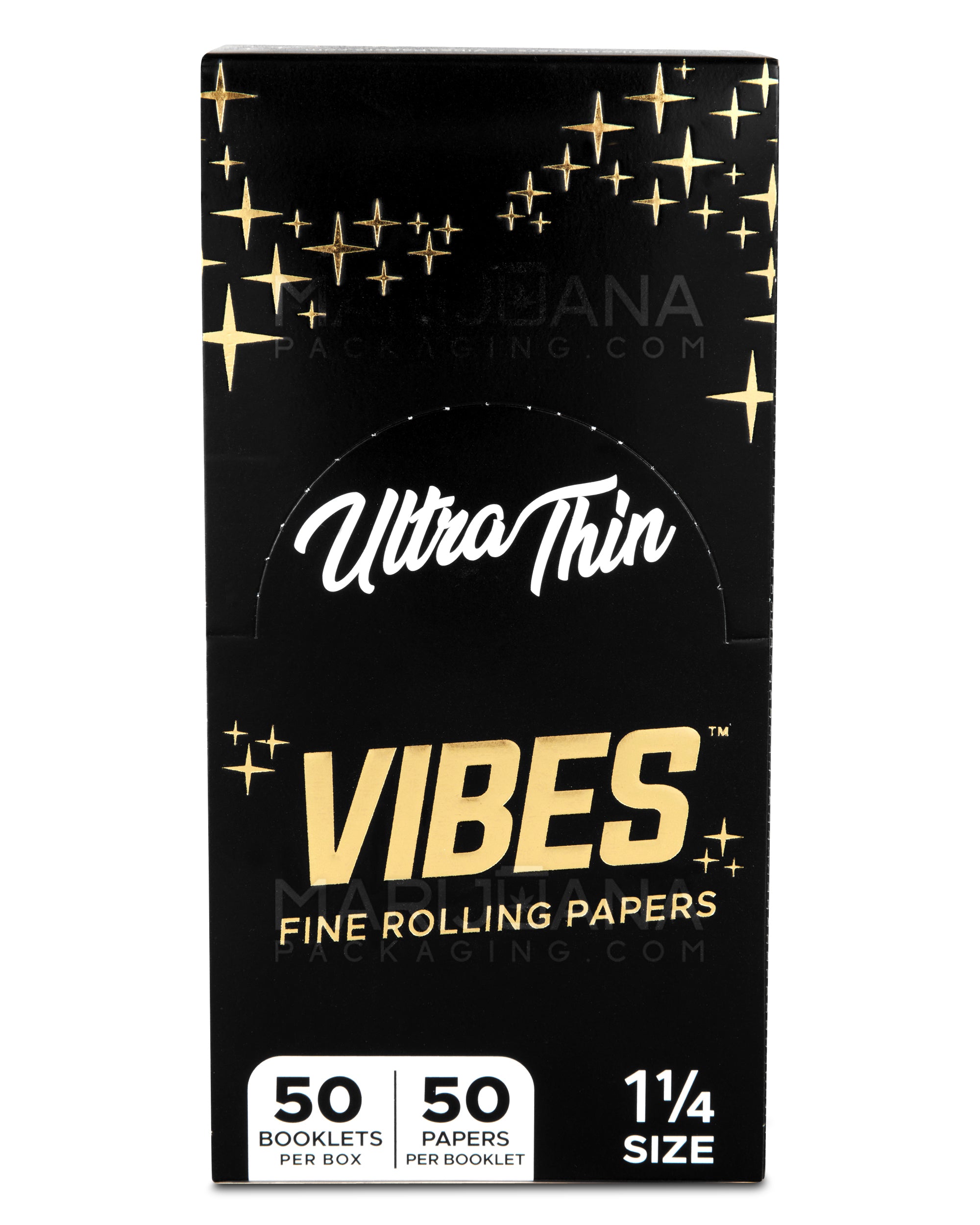 VIBES | 'Retail Display' Ultra Thin Rolling Papers | 84mm - Unbleached Paper - 50 Count - 4