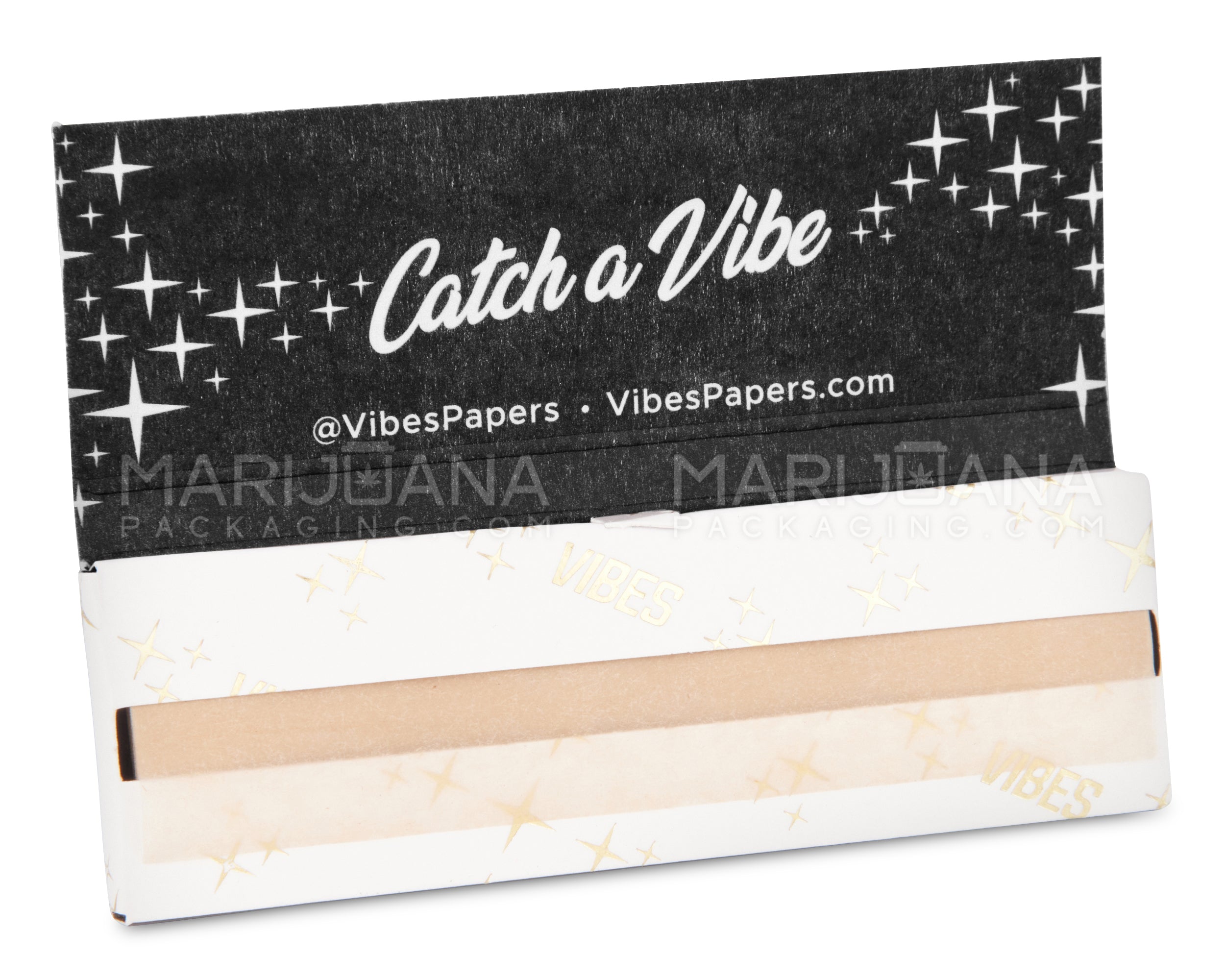 VIBES | 'Retail Display' Ultra Thin Rolling Papers | 84mm - Unbleached Paper - 50 Count - 3