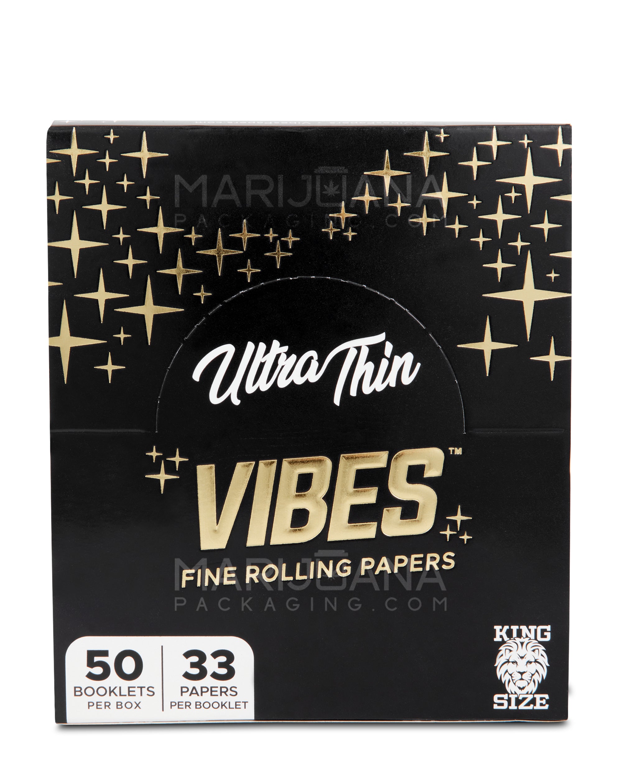 VIBES | 'Retail Display' King Size Rolling Papers | 109mm - Unbleached Paper - 50 Count - 4