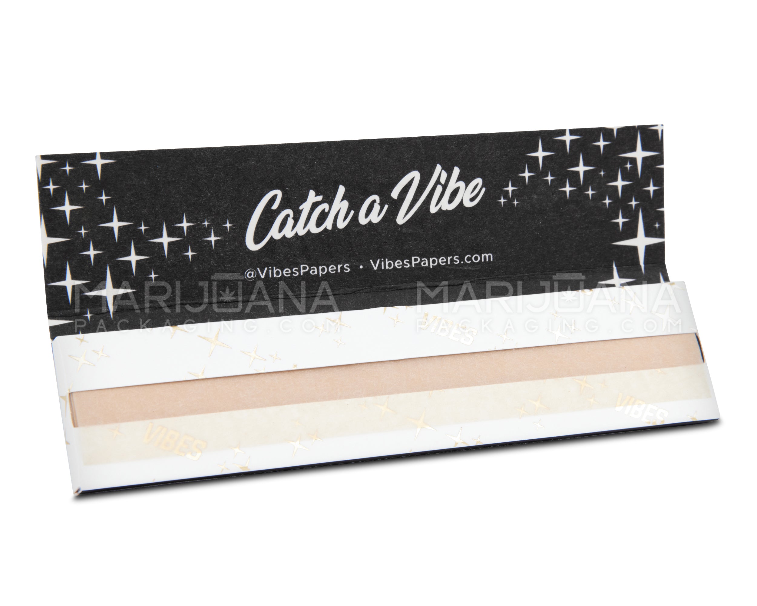 VIBES | 'Retail Display' King Size Rolling Papers | 109mm - Unbleached Paper - 50 Count - 3