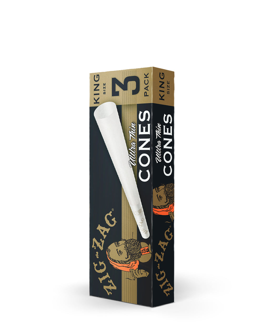 ZIG ZAG | 'Retail Display' King Size Pre-Rolled Cones Promo Pack | 109mm - White Paper - 36 Count - 3