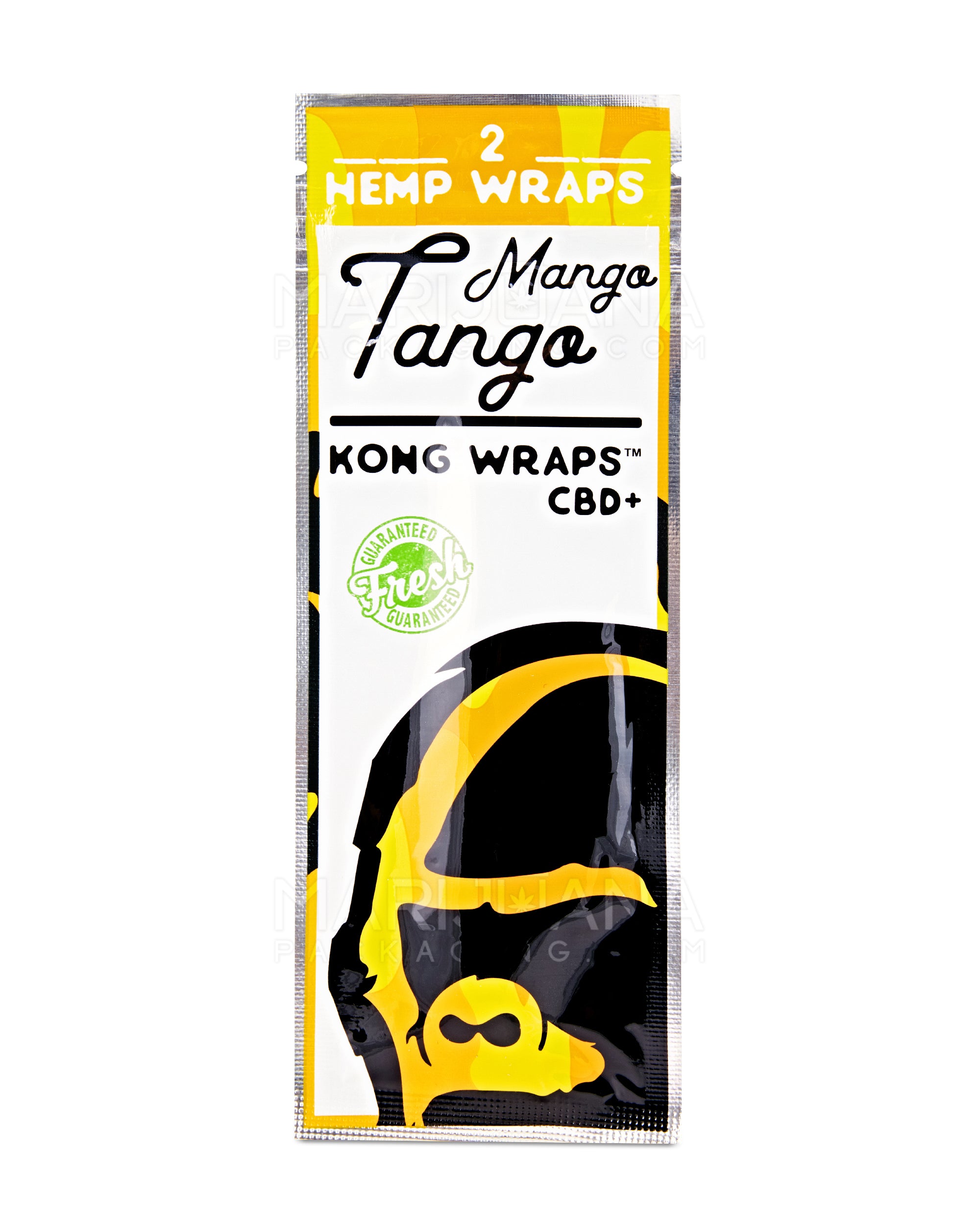 KONG WRAPS | 'Retail Display' Organic Hemp Blunt Wraps | CBD Infused - Mango Tango - 25 Count