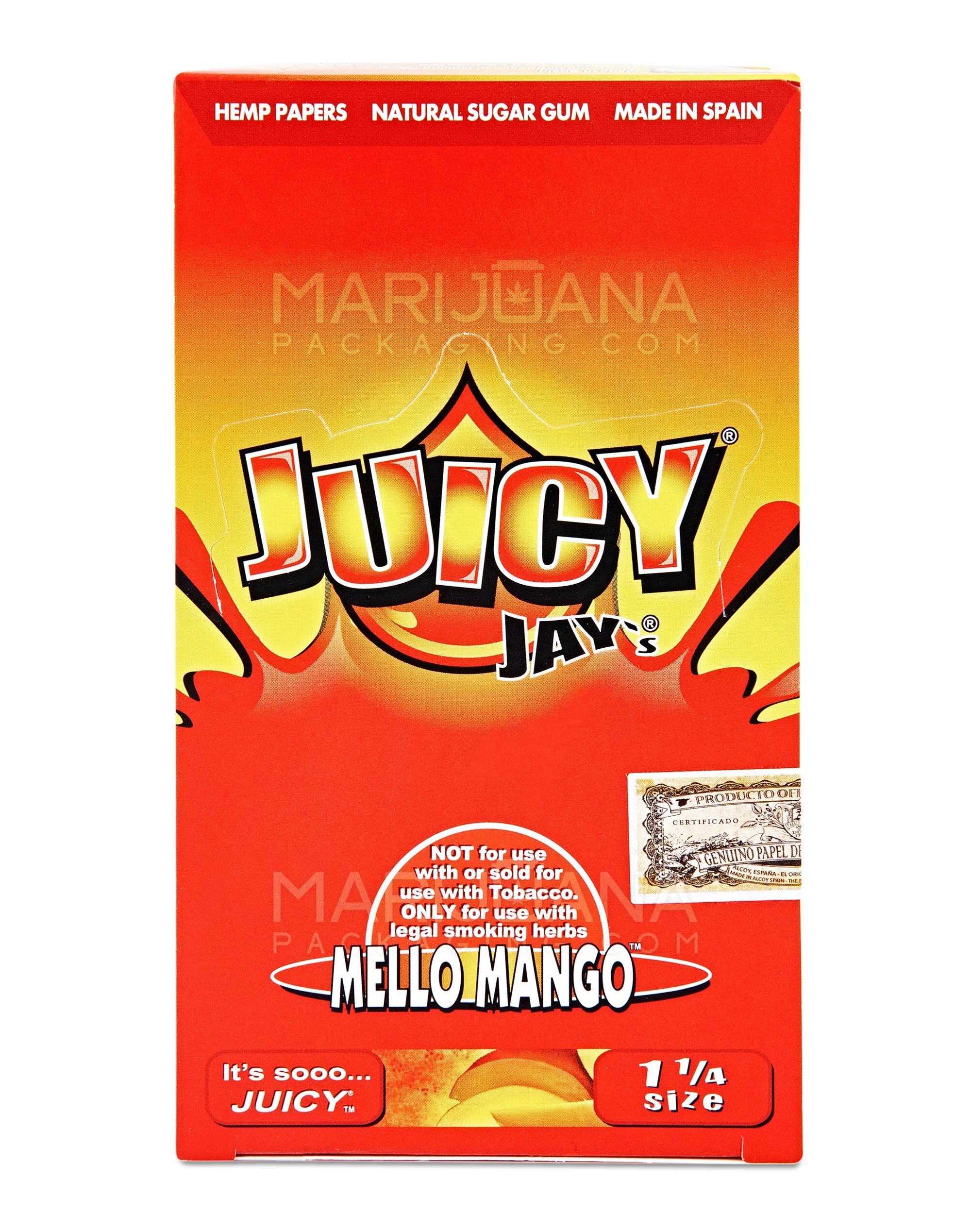 JUICY JAY'S | 'Retail Display' 1 1/4 Size Hemp Rolling Papers | 76mm - Mello Mango - 24 Count - 4