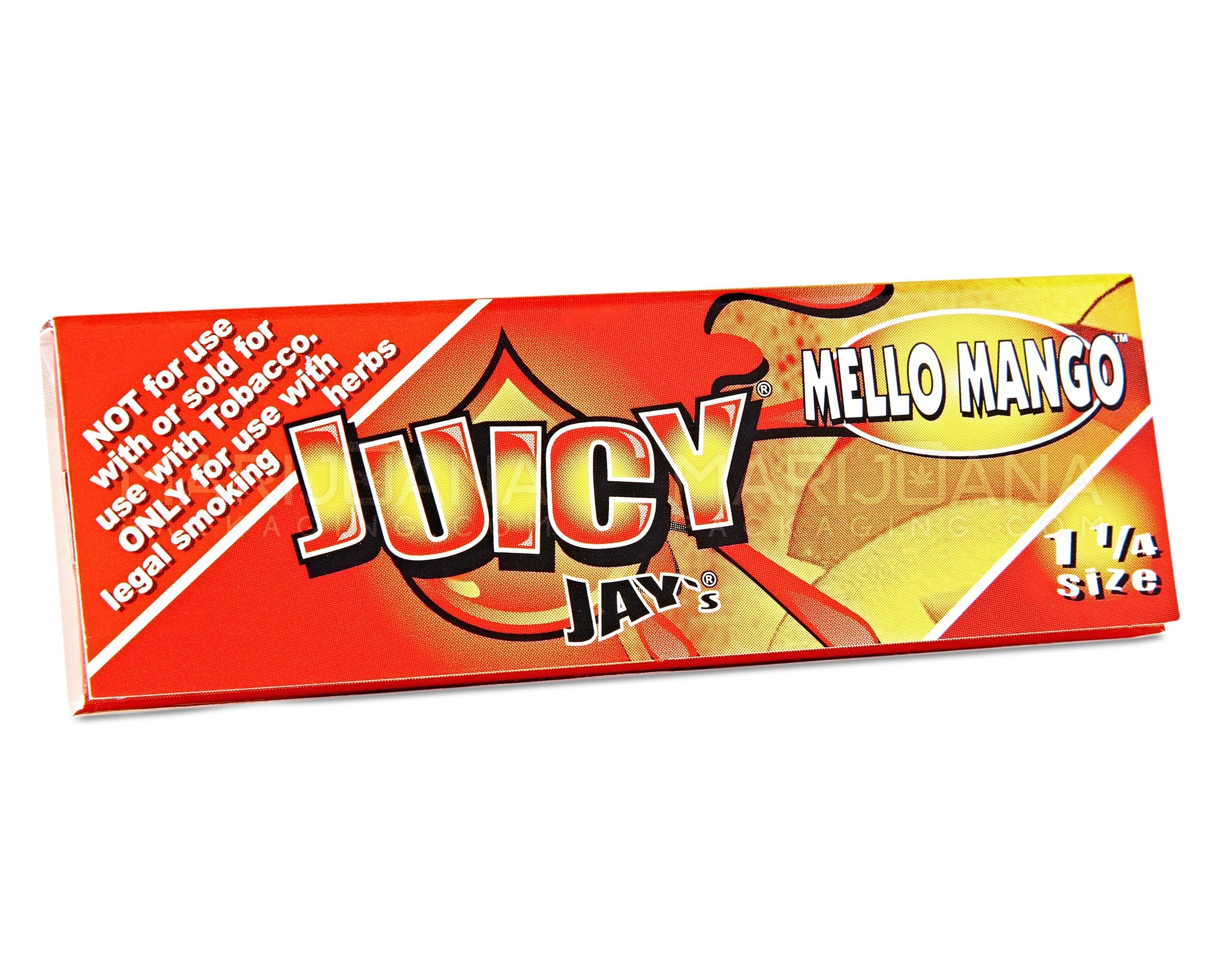 JUICY JAY'S | 'Retail Display' 1 1/4 Size Hemp Rolling Papers | 76mm - Mello Mango - 24 Count - 2